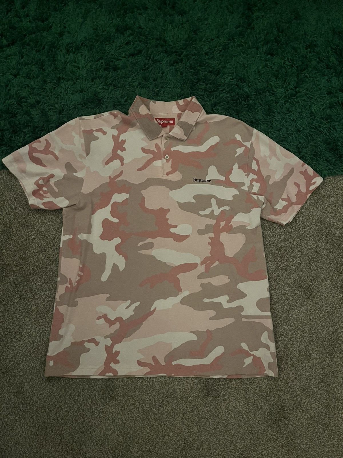 トップス Supreme Washed Camo Polo \"Pink Camo\" Supreme Washed Camo Polo (SS25) - $98