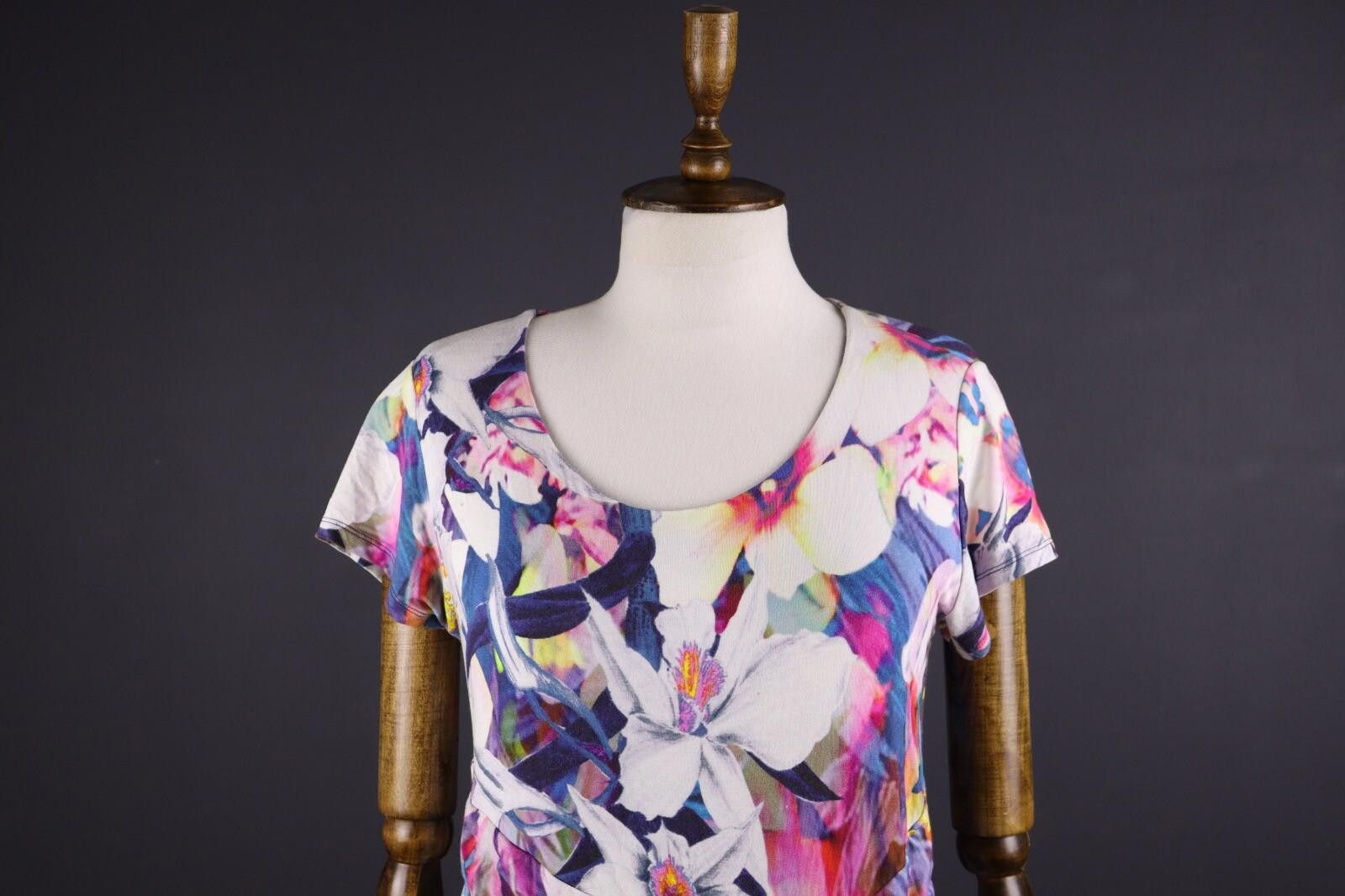 Designer Princess Goes Hollywood Multicolor A-Line Midi Dress Size 40 Size M / US 6-8 / IT 42-44 - 2 Thumbnail