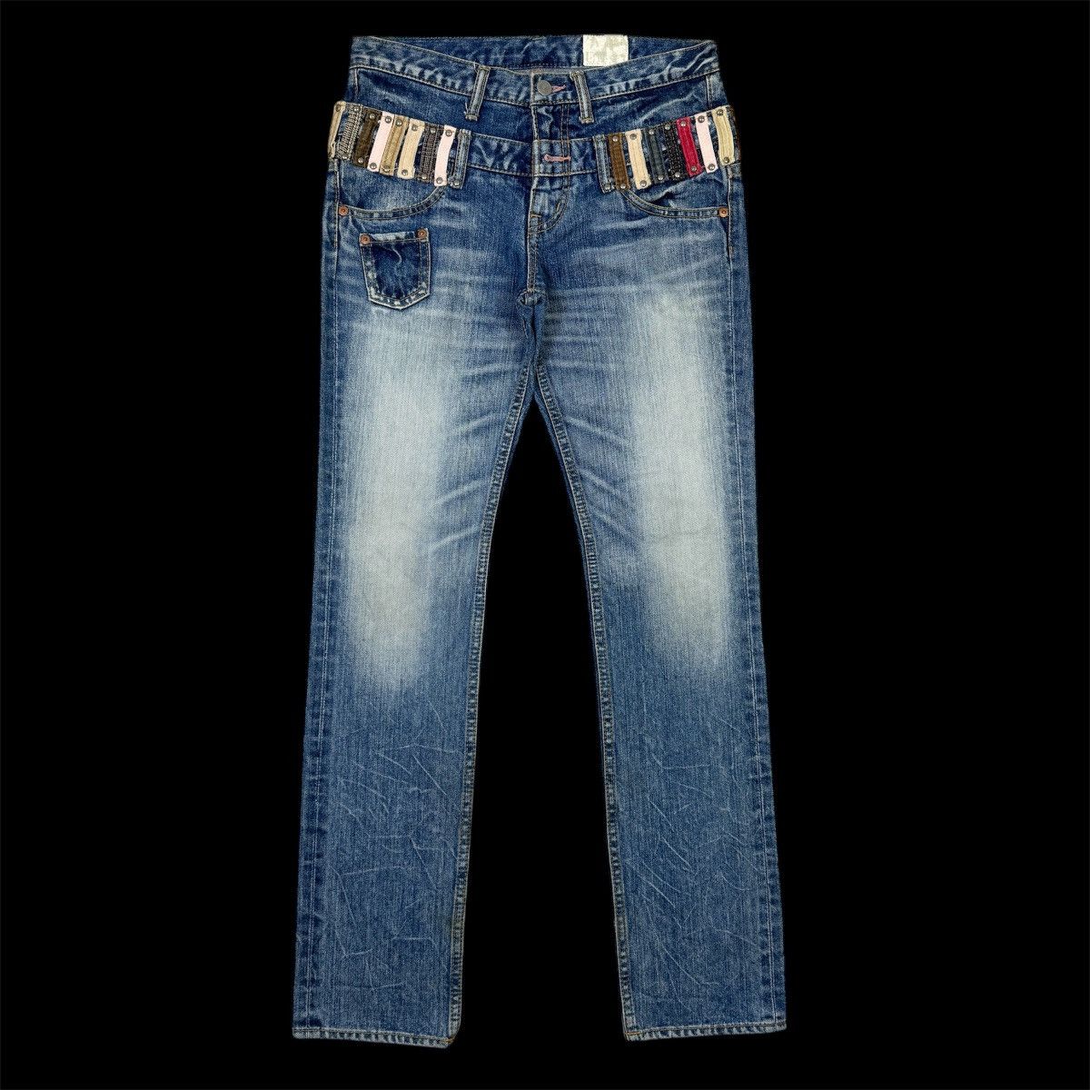 14th Addiction 2000s Antgauge Double Waist Jeans Size US 29 - 1 Thumbnail