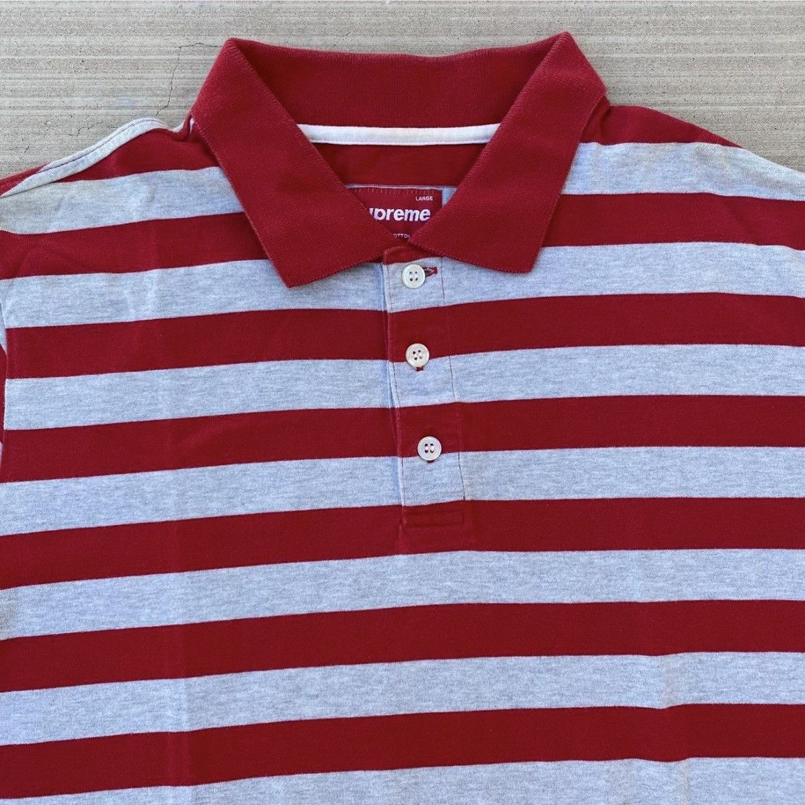 Supreme Stripe Polo Shirt Size US L / EU 52-54 / 3 - 2 Thumbnail