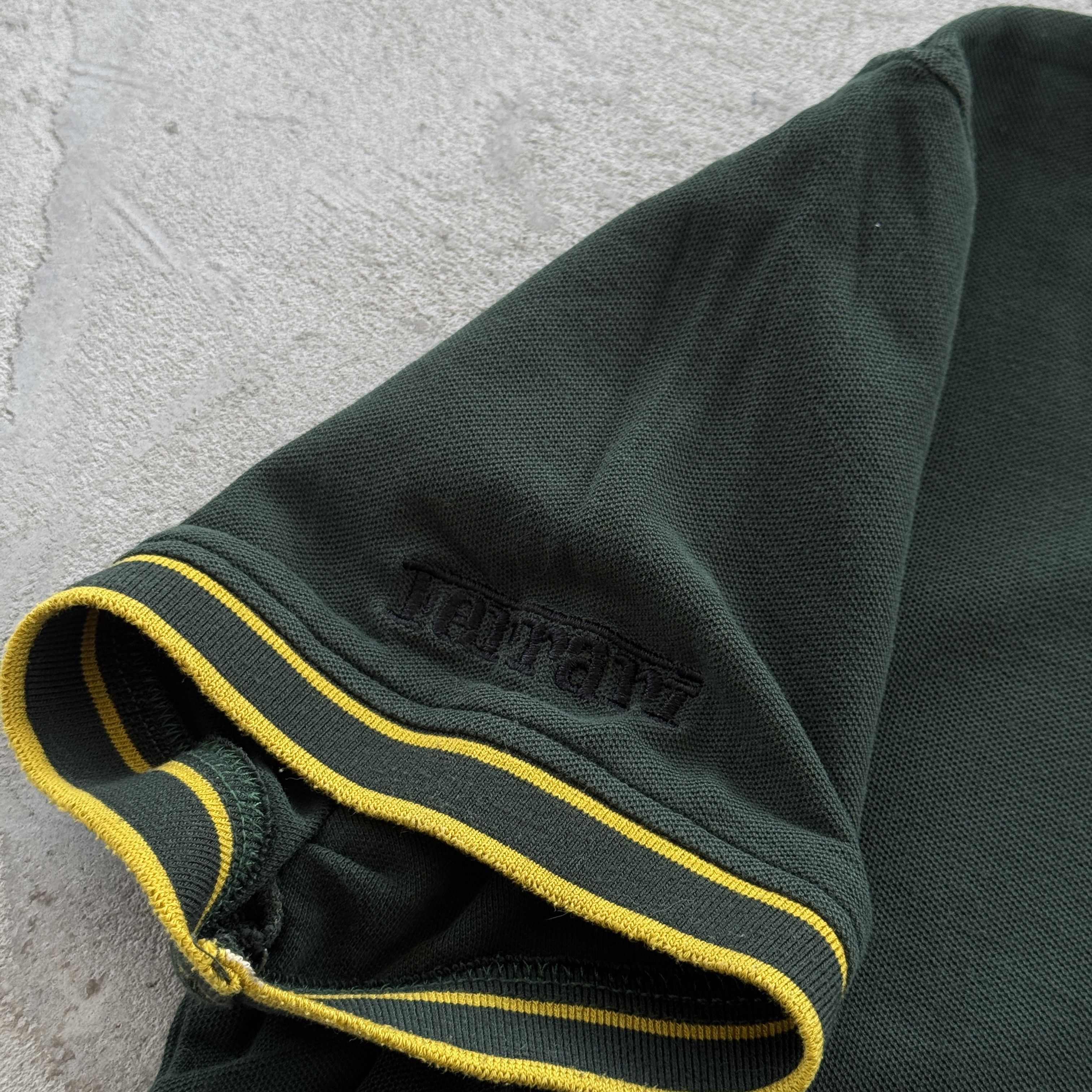 Ferrari Ferrari Dark Green Polo Shirt Yellow Tipped Shield Logo Size US M / EU 48-50 / 2 - 4 Thumbnail