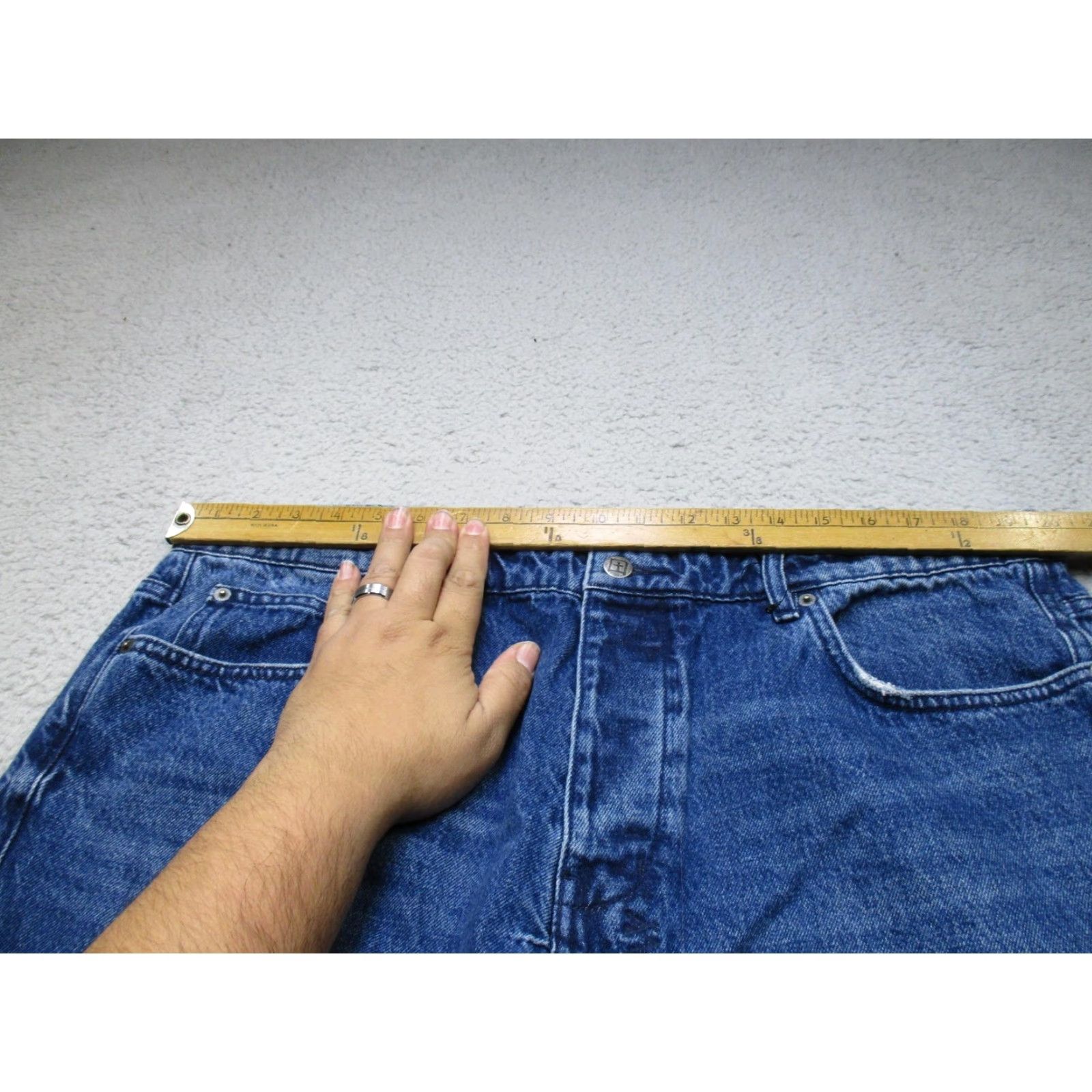 Ksubi Ksubi Wolfgang Hilite Trashed Jeans Mens 40 Blue Distressed Denim Slim Jeans Size US 40 / EU 56 - 5 Thumbnail