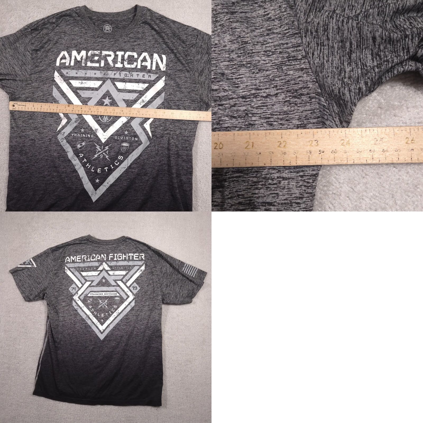 Vintage VINTAGE? No. American Fighter Shirt Mens 3XL Gray Athletic Training Division Graphic Tee Size US XXL / EU 58 / 5 - 8 Thumbnail