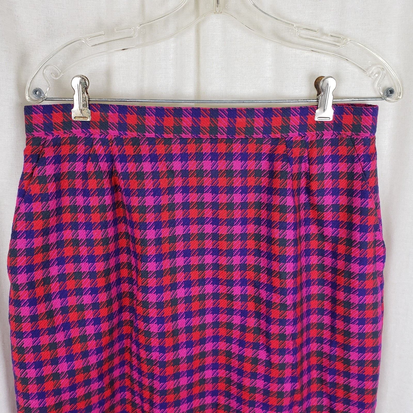 Evan Picone Evan Picone Houndstooth Wool Plaid Blazer Jacket Skirt Suit Size XXL / US 16-18 / IT 52-54 - 7 Thumbnail