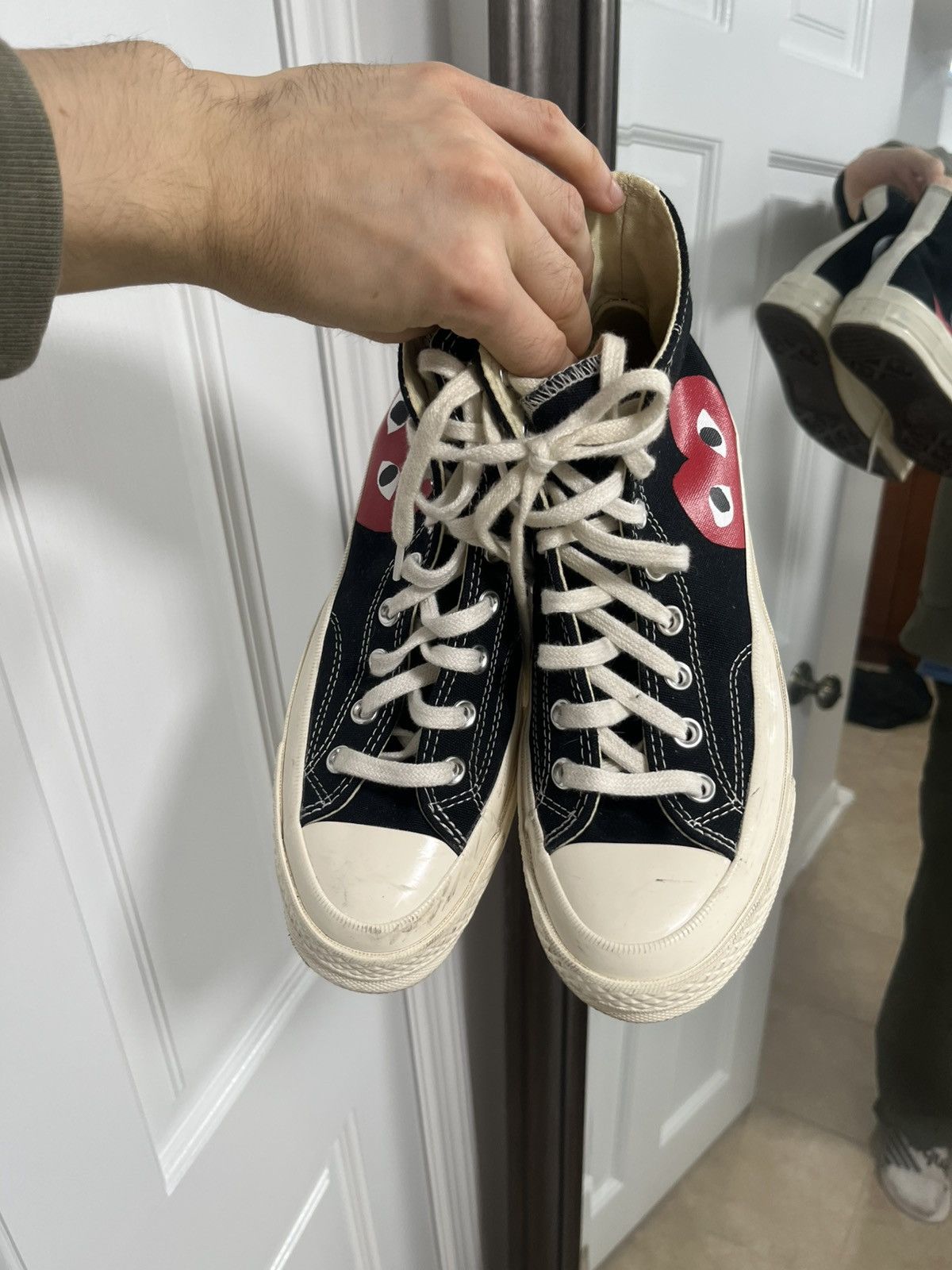 Comme des Garcons PLAY × Converse Comme des Garçons Play x Converse Chuck 70 High black Size US 7 / EU 40 - 2 Thumbnail