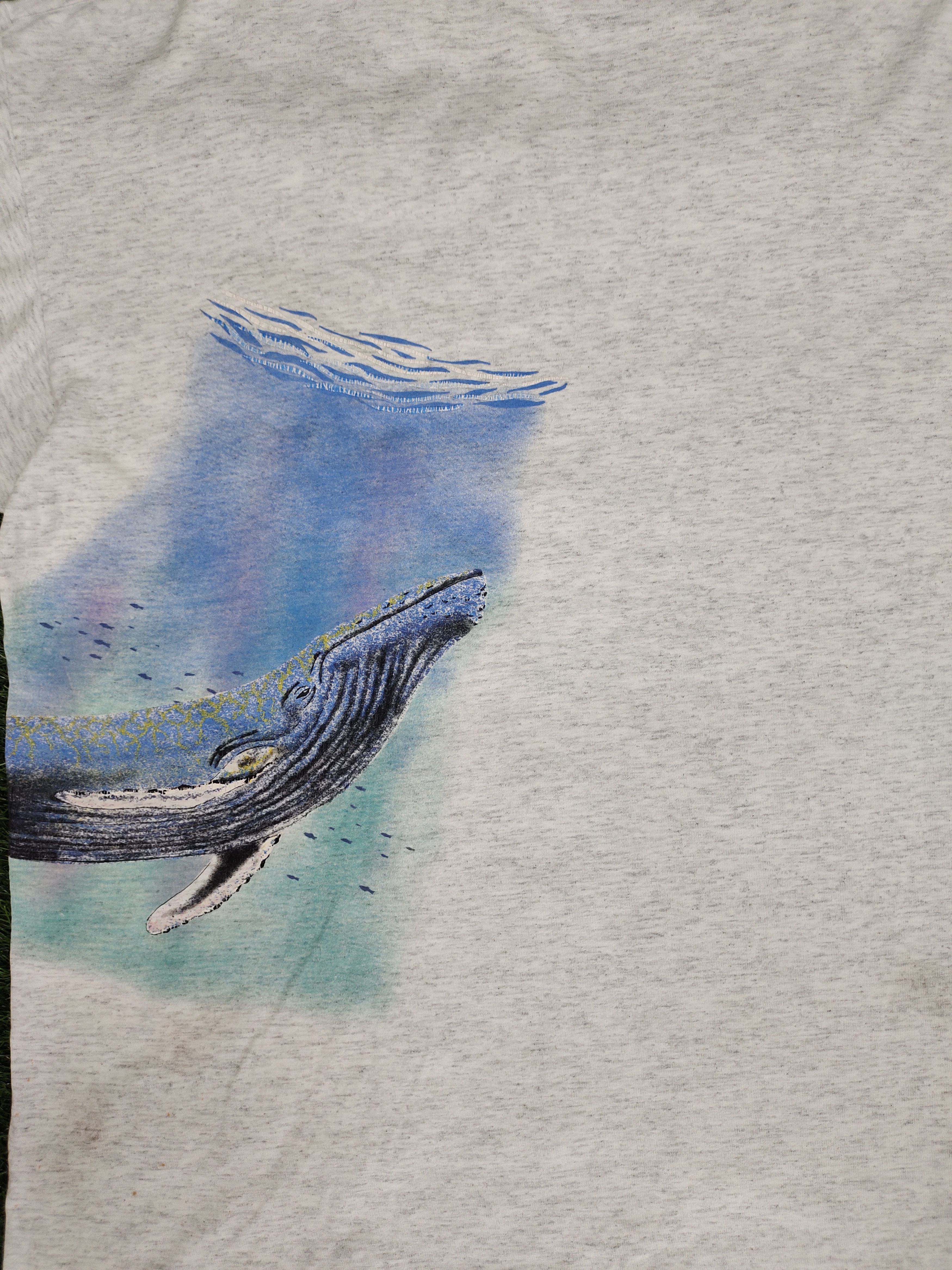 Hang Ten Vintage 90s Hang Ten Blue whales Surfing T-Shirt Size US XL / EU 56 / 4 - 6 Thumbnail