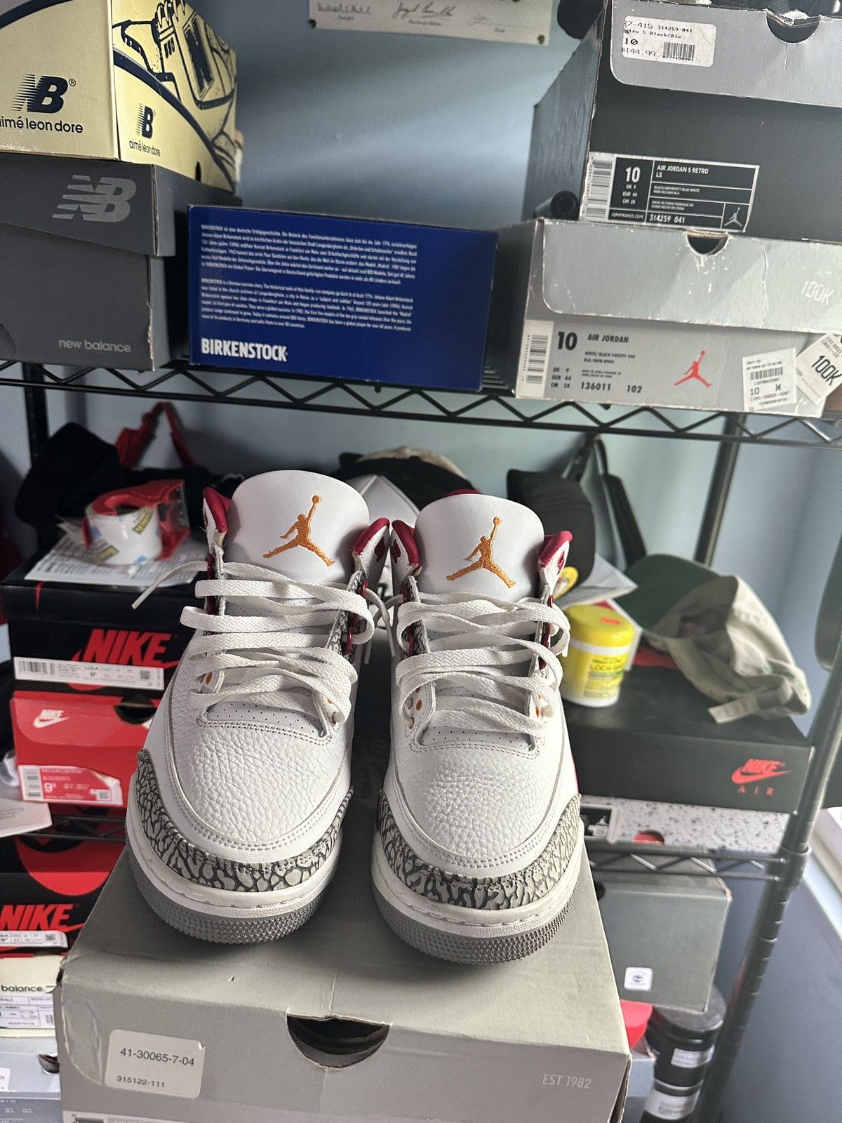 Jordan Brand × Nike Air Jordan Retro 3 Cardinal Size US 10.5 / EU 43-44 - 2 Thumbnail
