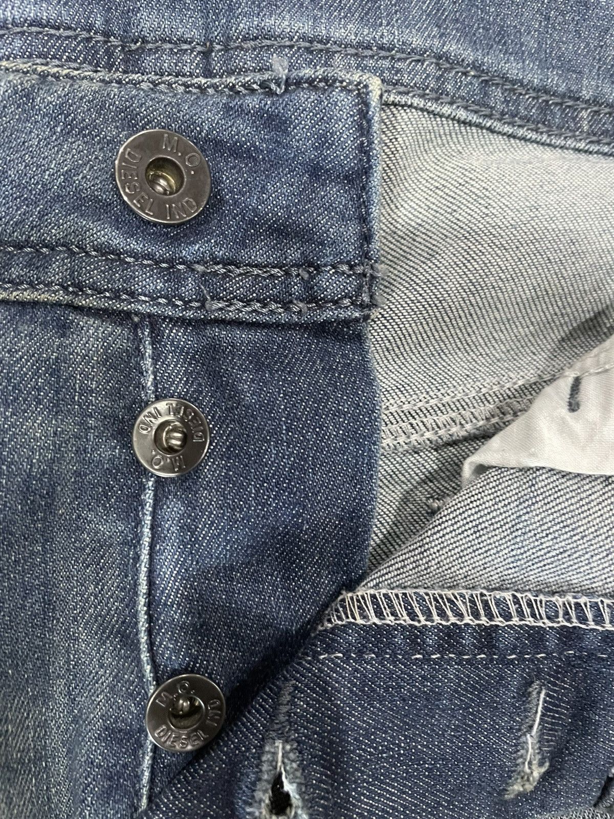 Diesel Vintage Mudwash Faded Regular Straight Dark Blue Jeans Size US 36 / EU 52 - 7 Thumbnail