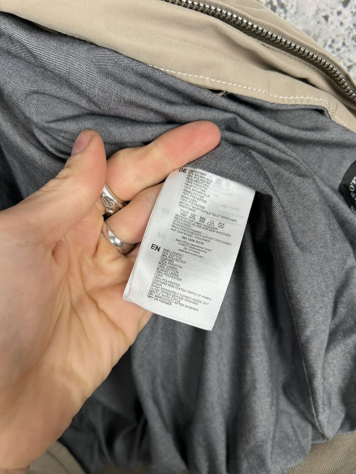 Marc O'Polo Marc O Polo Beige Bomber Jacket Vintage Boxy Basic Size US XL / EU 56 / 4 - 9 Thumbnail