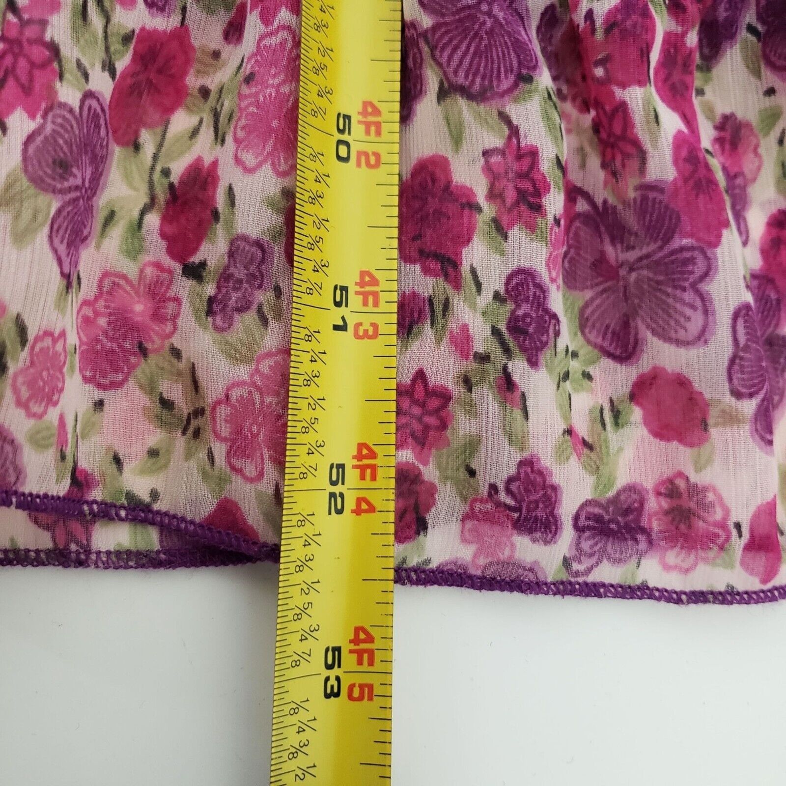 Designer Chaudry Floral Maxi Dress Womens Size Medium Tiered Boho Size M / US 6-8 / IT 42-44 - 12 Thumbnail