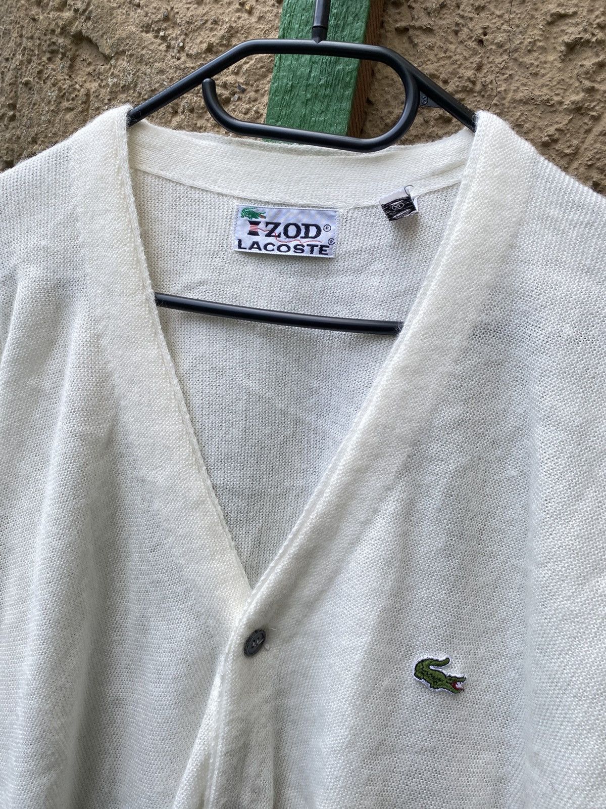 Lacoste Vintage Lacoste Izod Cardigan 80s Coogi Ralph Lauren Missoni Size US XL / EU 56 / 4 - 2 Thumbnail
