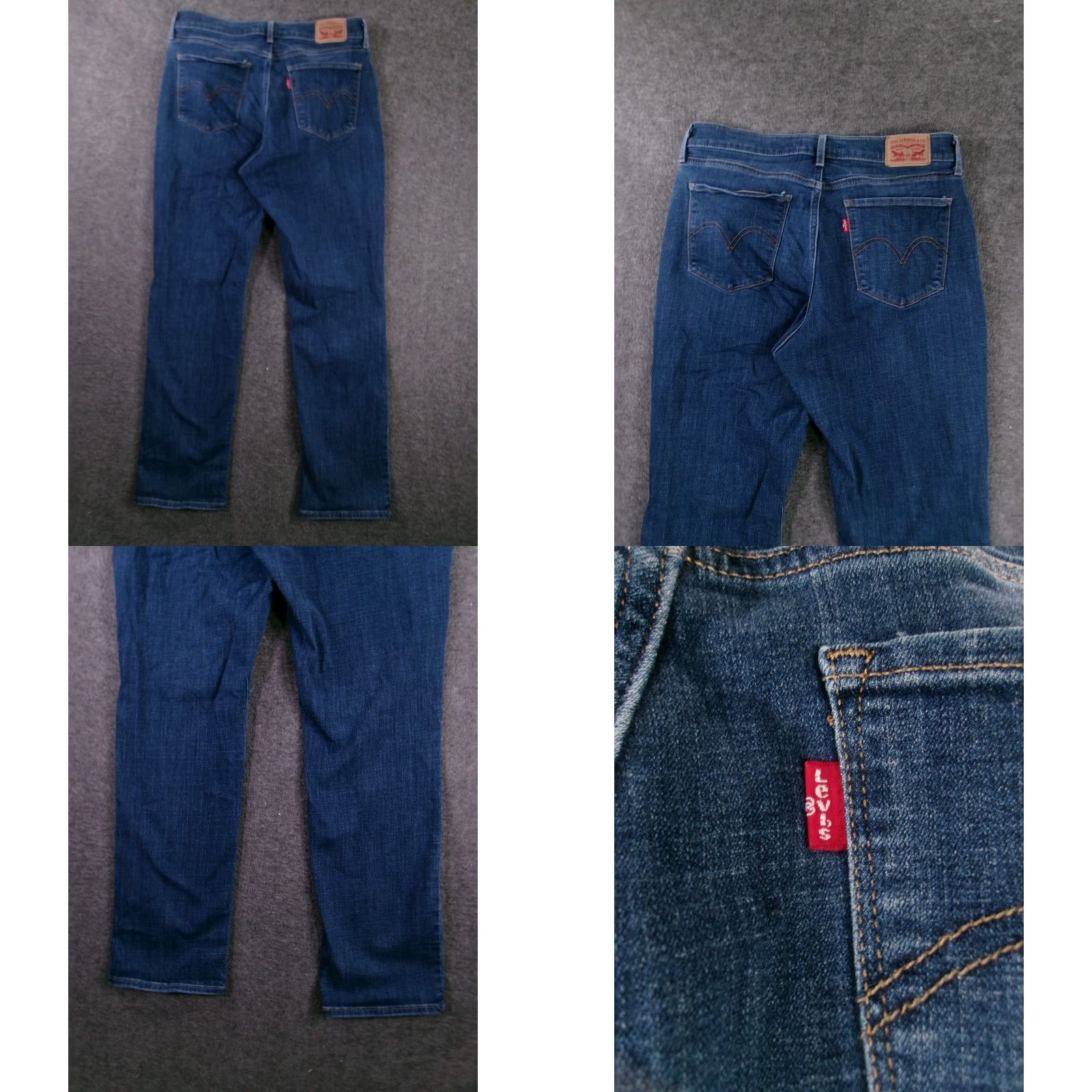 Levi's Levis Jeans Womens 10M Blue Classic Fit Straight Leg Mid Rise Medium Wash Denim Jeans Regular 29in Inseam Womens Size 32" / US 10 / IT 46 - 9 Thumbnail