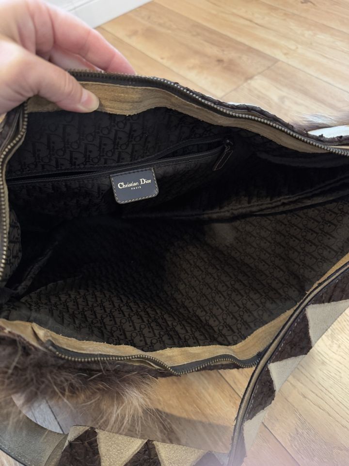 Dior Dior by John Galliano Runway FW02 Oversized Fur Saddle Bag Size ONE SIZE - 15 Thumbnail