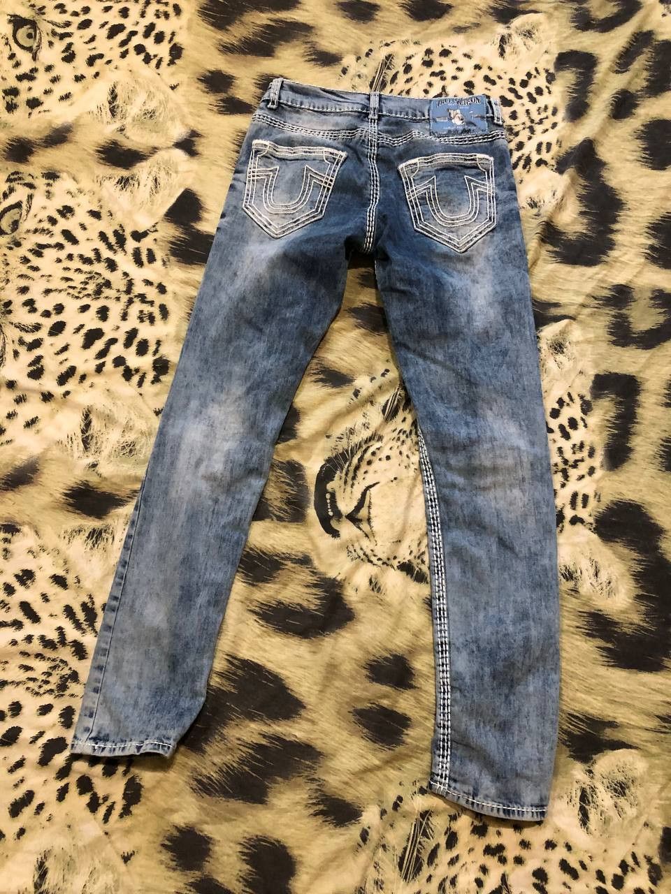True Religion Vintage Y2k True Religion Big Logo Jeans Size 32" / US 10 / IT 46 - 24 Thumbnail