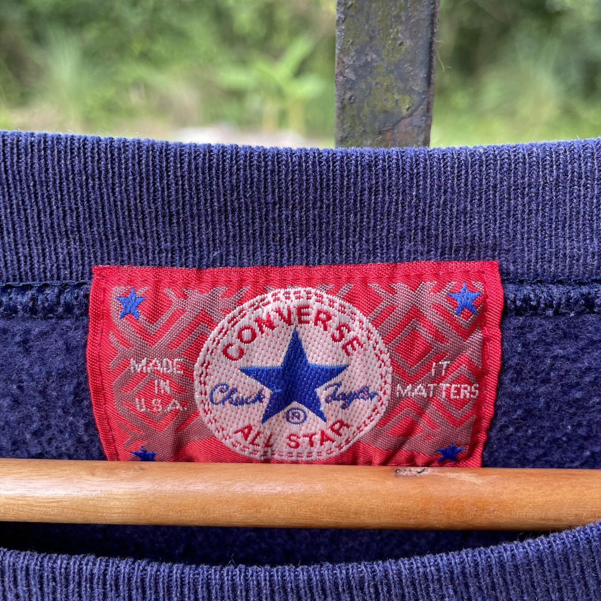 Converse 🔥Vintage 1993 Converse Big Clock Logo Sweatshirts Size US M / EU 48-50 / 2 - 9 Thumbnail