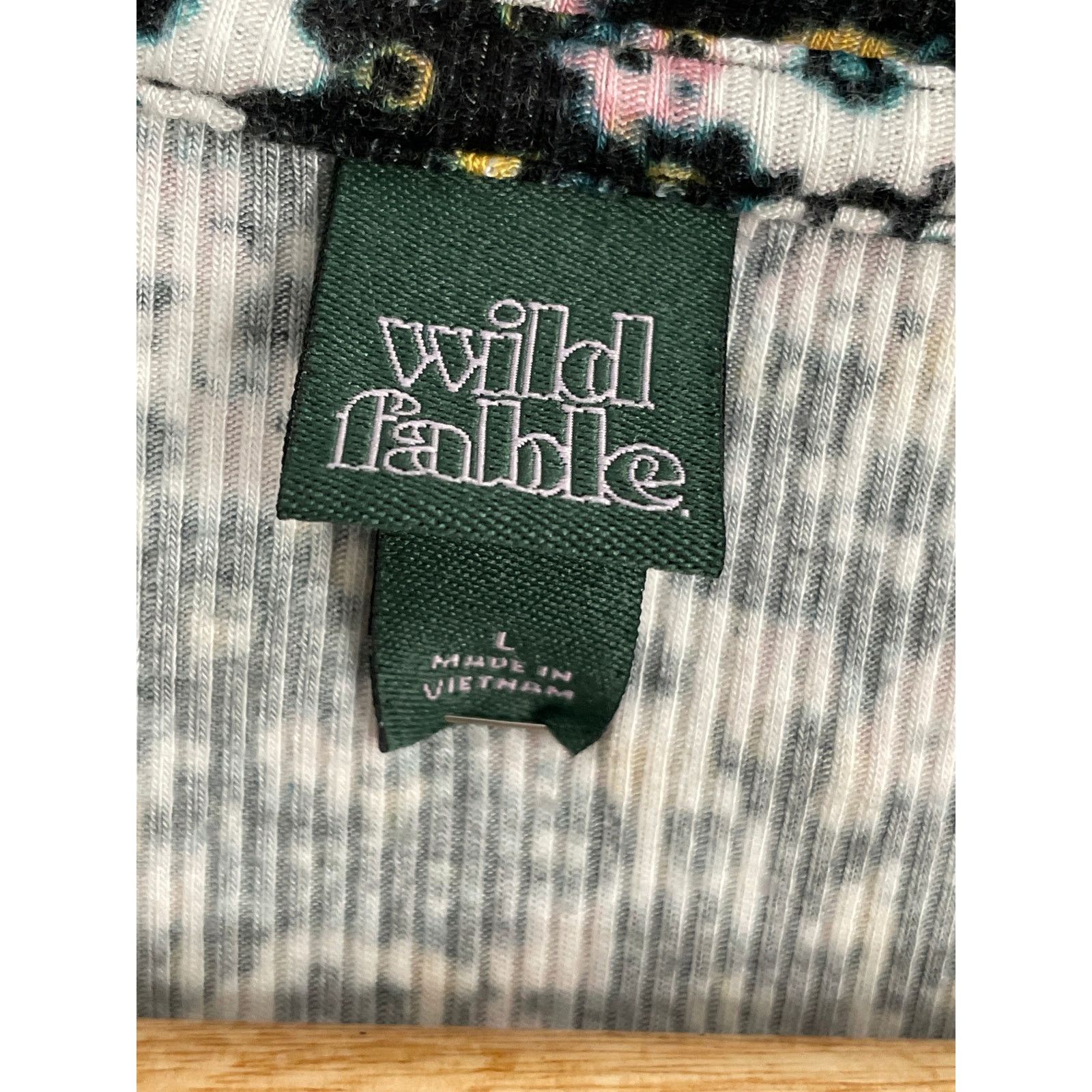 Target Basics Wild Fable Women's Small Floral Long Sleeve Crop Top Large Size L / US 10 / IT 46 - 5 Thumbnail