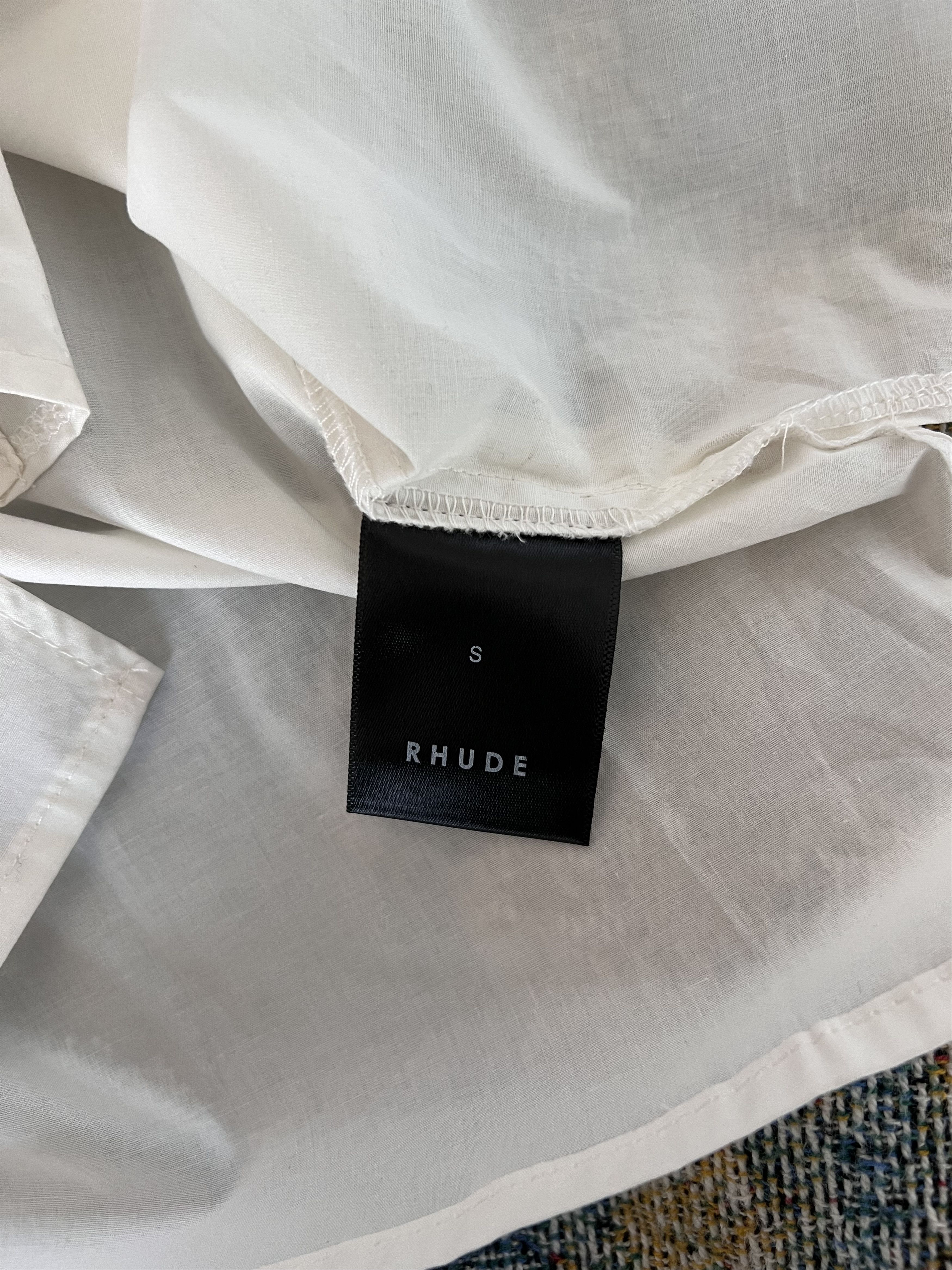 Rhude Rhude Raglan Poplin Button Up Shirt in Maroon Size US S / EU 44-46 / 1 - 9 Thumbnail