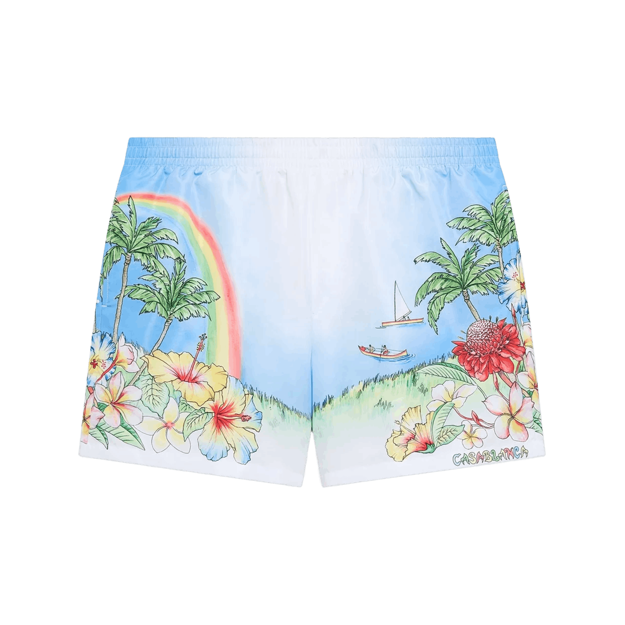 Casablanca Aloha Printed Swim Shorts Size US 34 / EU 50 - 1 Thumbnail