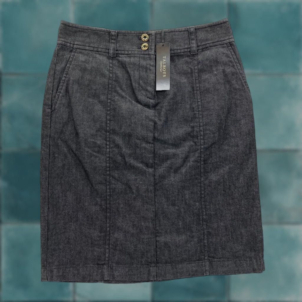 Talbots Talbots Petites Pencil Skirt Women's 2P Black Casual Office Career Business NWT Size 26" / US 2 / IT 38 - 1 Thumbnail