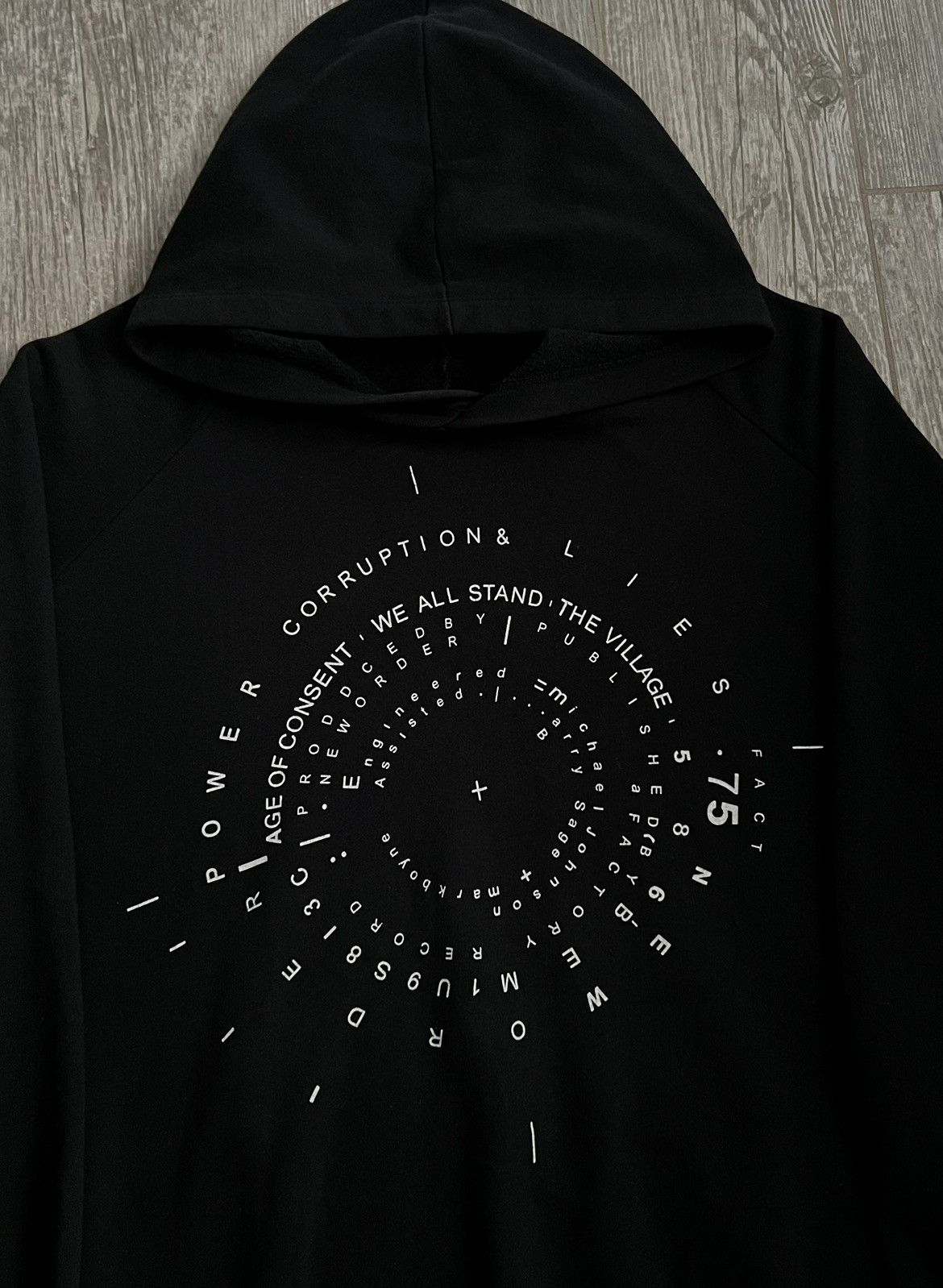 Raf Simons AW03 Raf Simons Closer Power Corruption & Lies Black Hoodie Size US XL / EU 56 / 4 - 5 Thumbnail