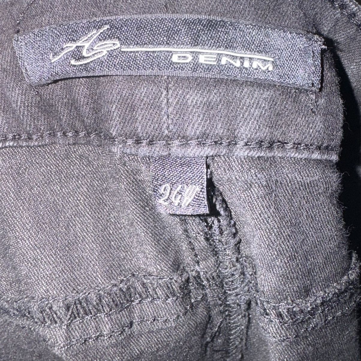 Designer × Vintage Mens Black Denim Shorts Size 24W ~ Five Pocket Cargo Design Size US 44 / EU 60 - 3 Thumbnail