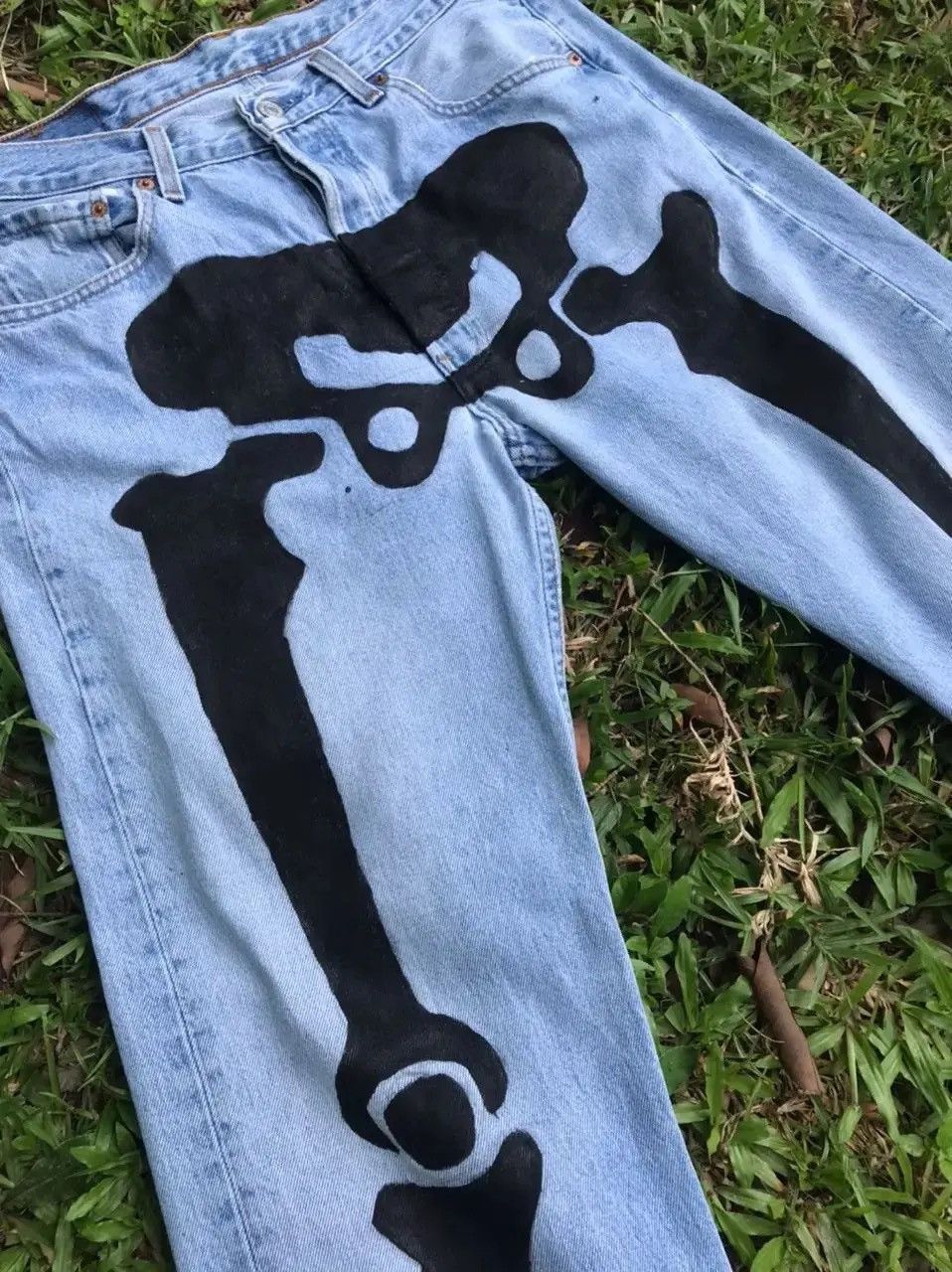 Levi's 💥1990’s Vintage Levis 32x30 Skletons CustomMade Levis Pants Size US 32 / EU 48 - 3 Thumbnail