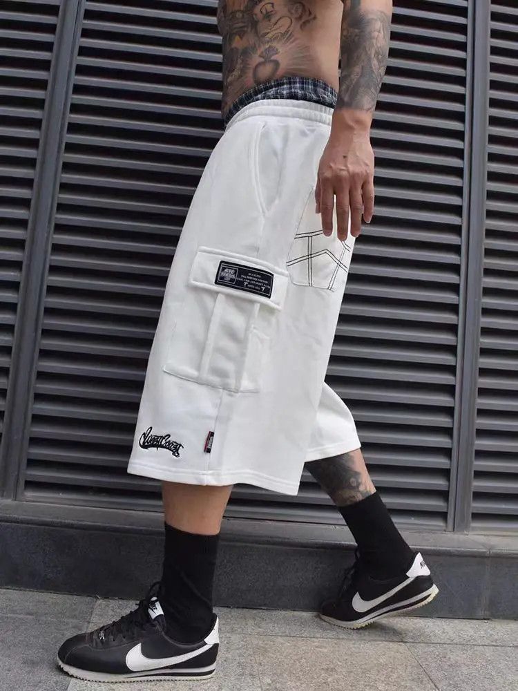 Japanese Brand × Jean Retro Hip Hop Street Casual Shorts Size US 33 - 2 Thumbnail