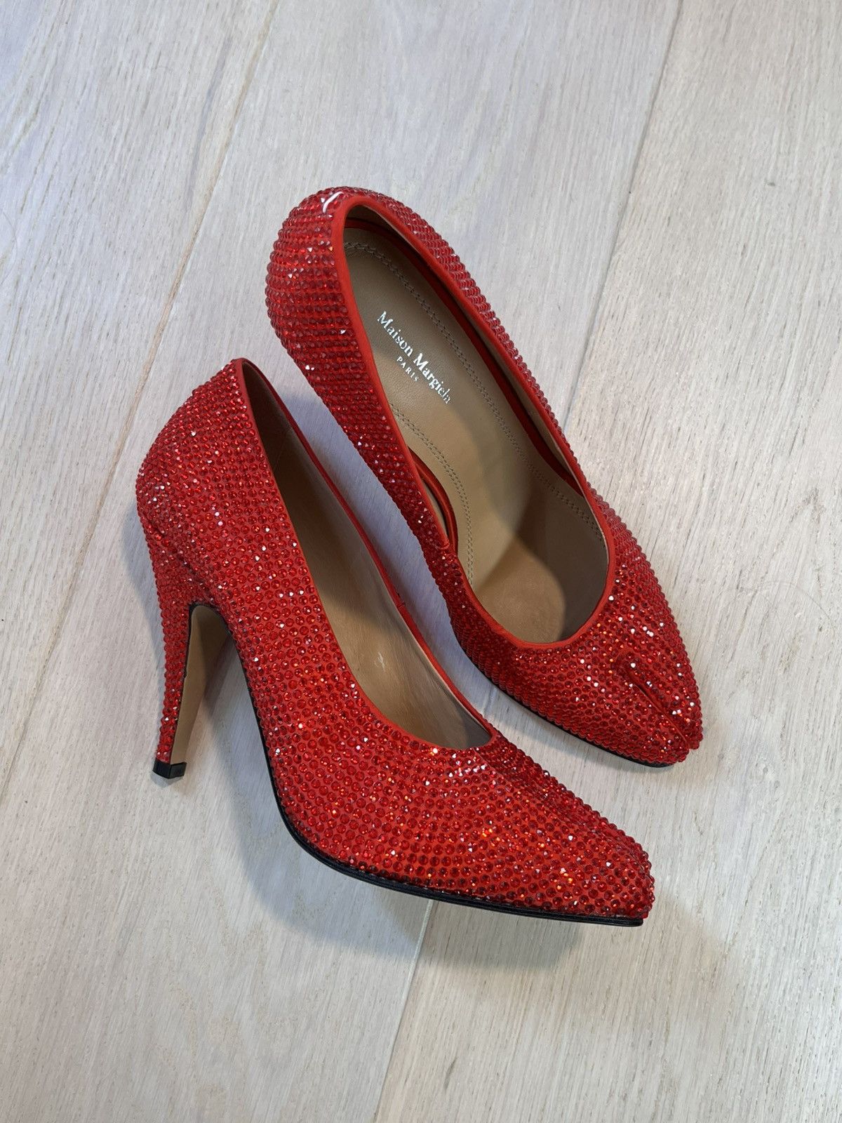 Maison Margiela Maison Margiela Tabi 110mm rhinestone-embellished pumps Size US 9 / IT 39 - 2 Thumbnail