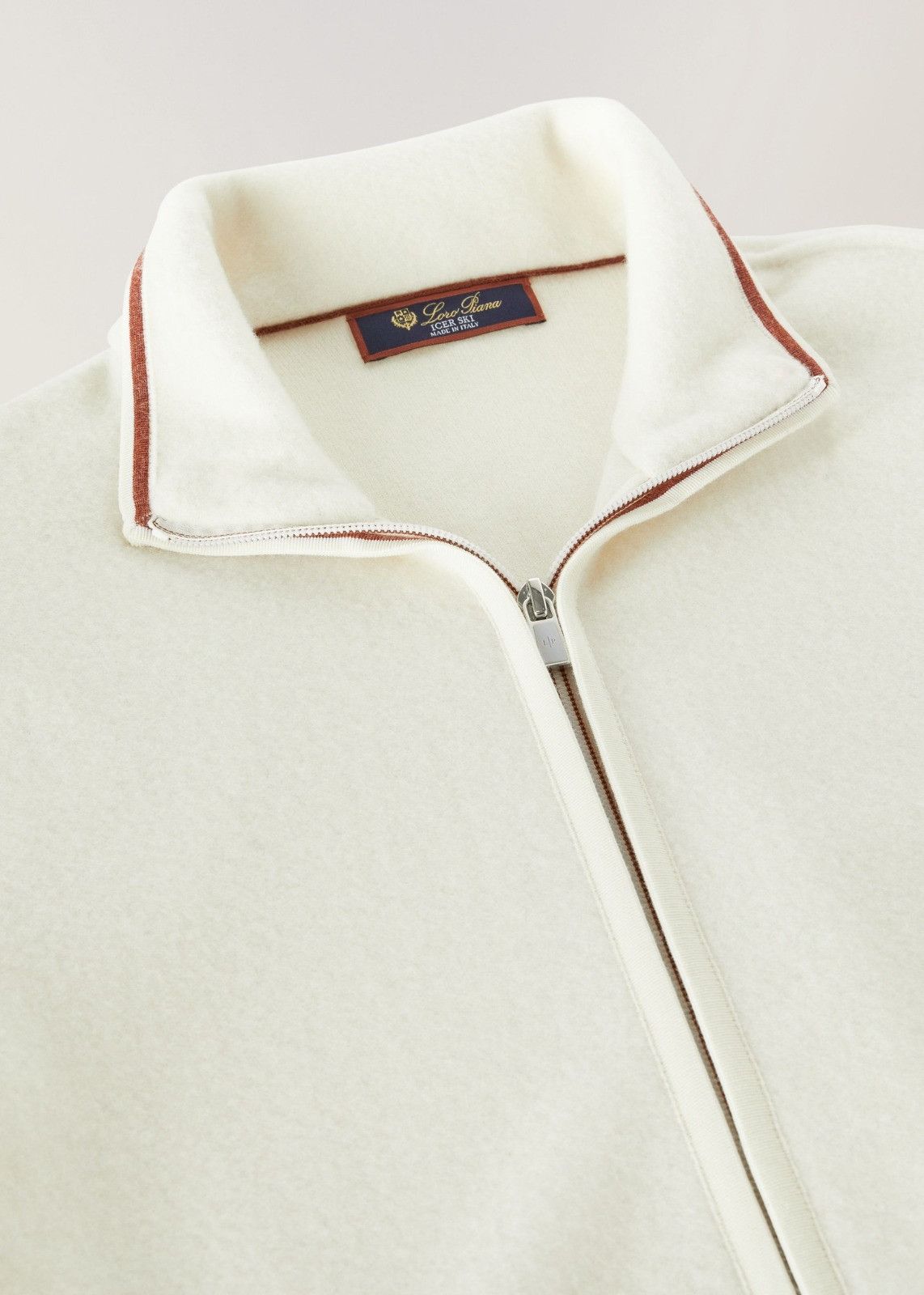Loro Piana o1srvl11e1124 Zip-Up Bomber Jacket in White Size US S / EU 44-46 / 1 - 3 Thumbnail