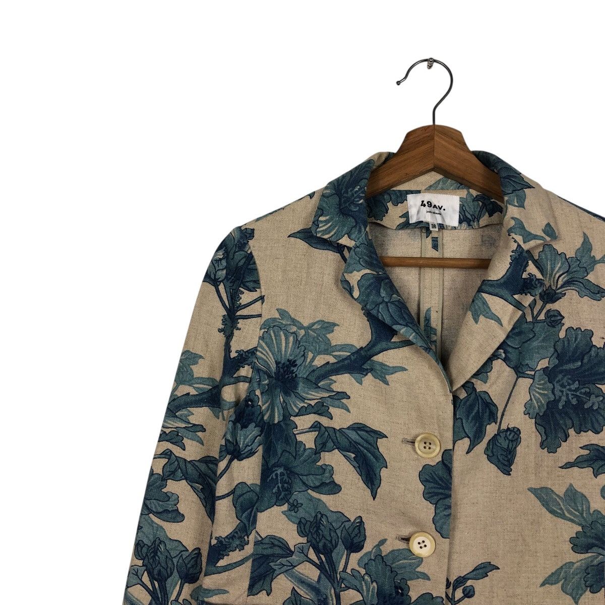 Japanese Brand × Junko Shimada 📌Cropped Biker Jacket 49 Av Junko Shimada Floral Design Size US M / EU 48-50 / 2 - 8 Thumbnail