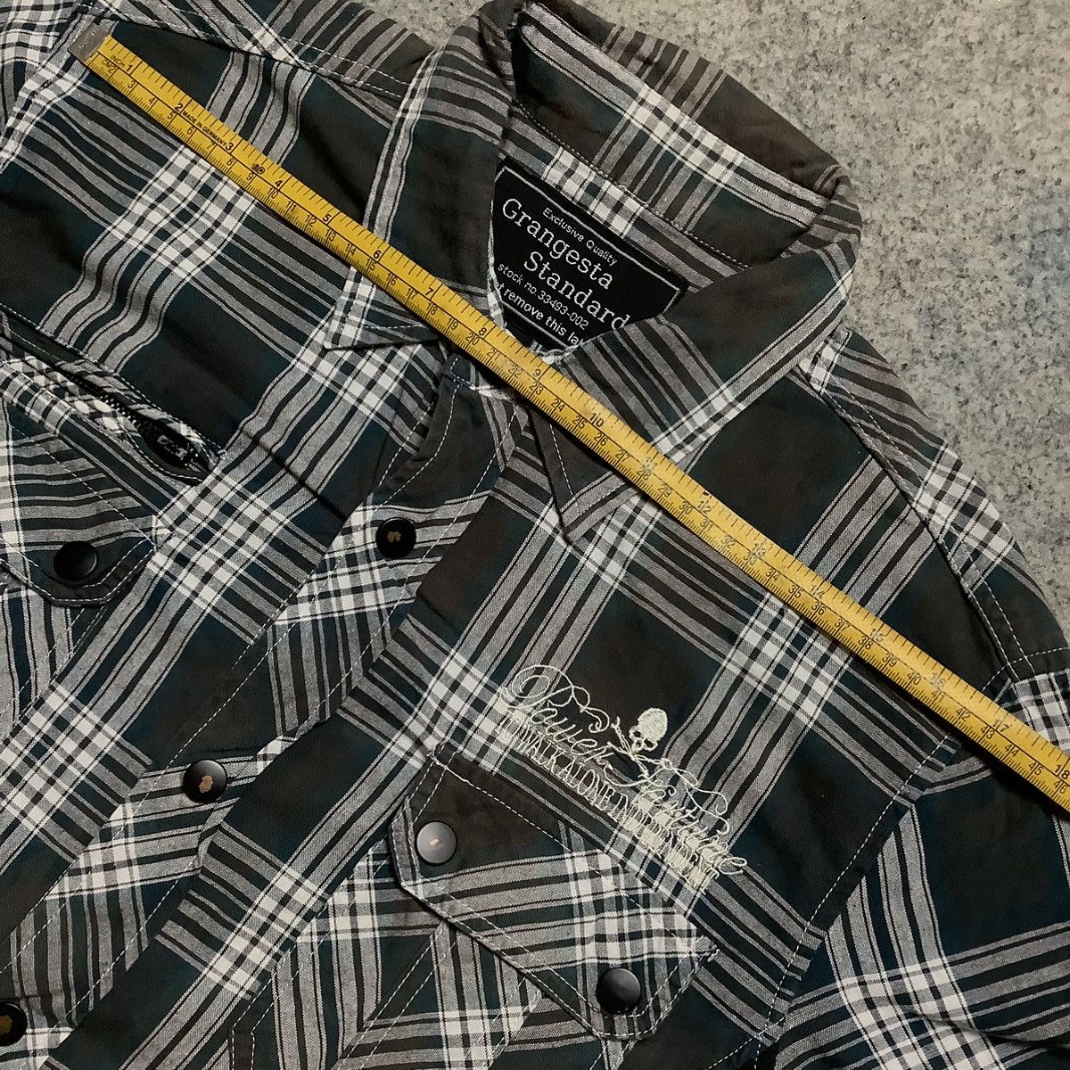 If Six Was Nine × KMRii × Le Grande Bleu (L.G.B.) Vintage Grangesta Standard Japan Mesh Punk Anarchy Poem Y2K Size US L / EU 52-54 / 3 - 18 Thumbnail