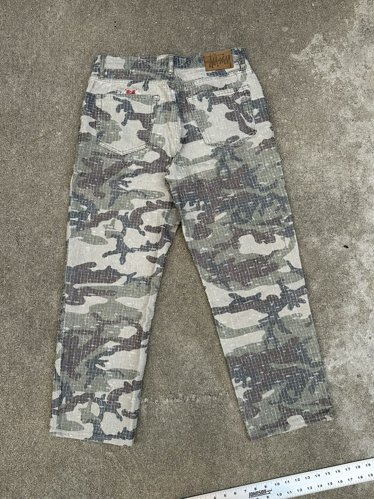 Stussy Stussy big ol’ camo canvas neeplepunch pant Size US 30 / EU 46 - 2 Thumbnail