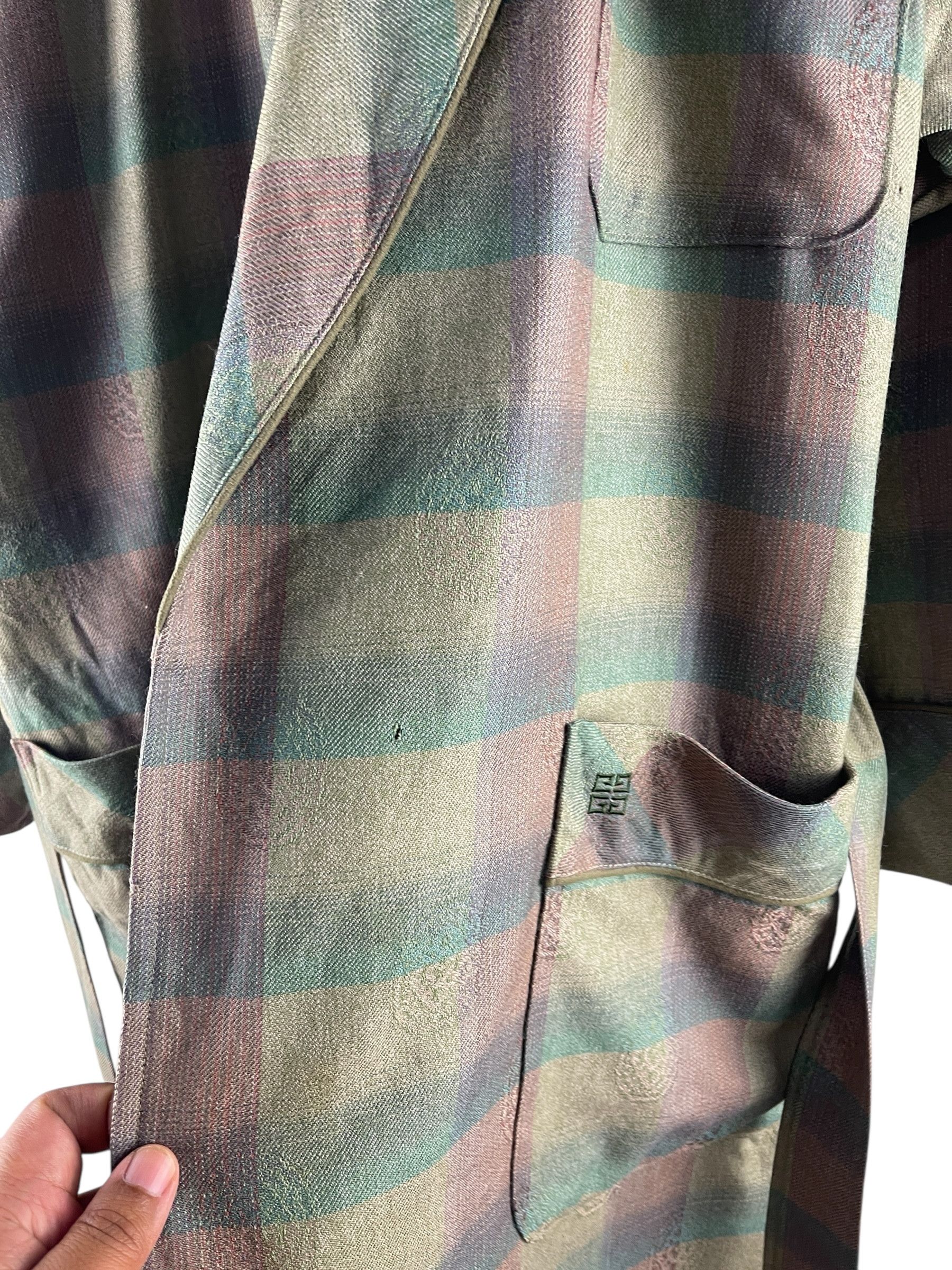 Givenchy Vintage Monsieur Givenchy Flannel Robe Size L / US 10 / IT 46 - 9 Thumbnail