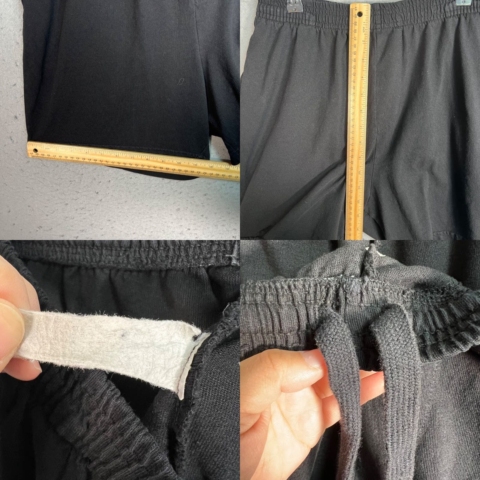 Talentless Talentless Womens Shorts Black Cotton Elastic Waist L 1 Size 36" / US 14 / IT 50 - 8 Thumbnail