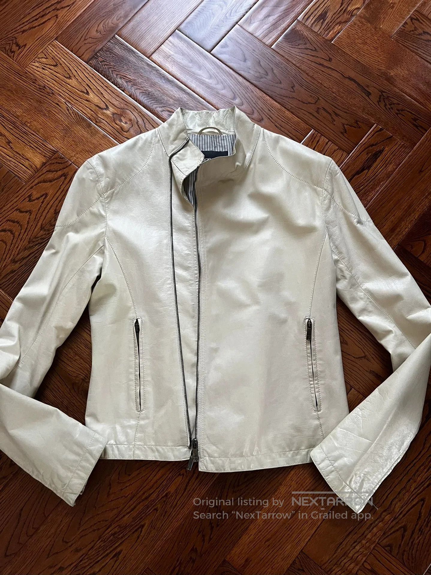 Giorgio Armani Giorgio Armani Men's Leather Jacket. Size US S / EU 44-46 / 1 - 1 Thumbnail