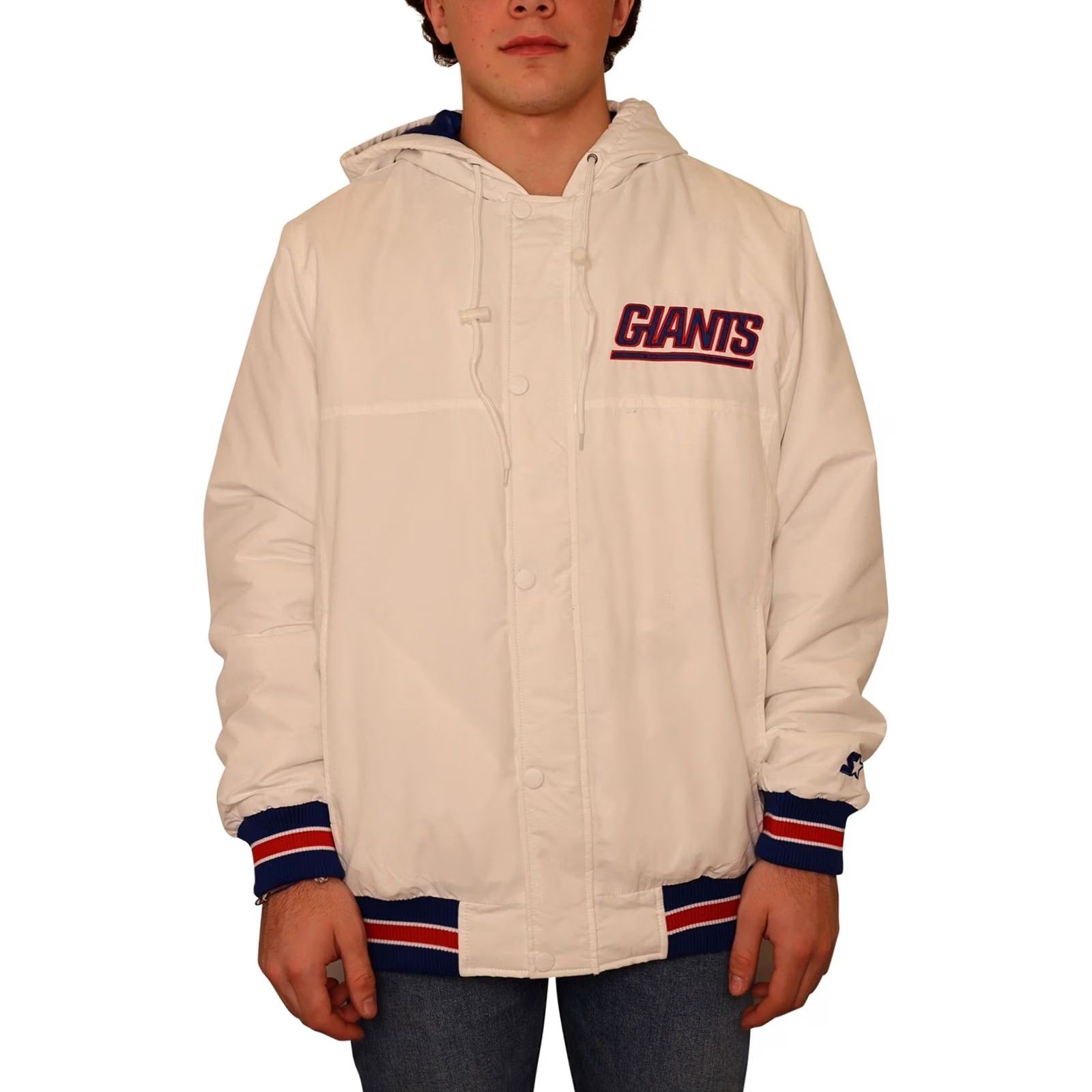Starter STARTER Mens New York Giants Jacket L gia White Size US L / EU 52-54 / 3 - 3 Thumbnail