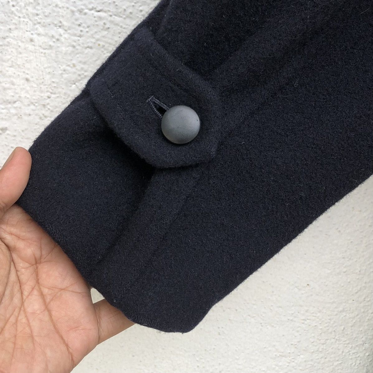 Vintage Comme des Garcons Wool Duffle Navy Blue Coat