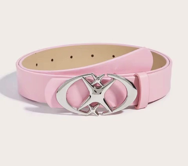 Japanese Brand Pink Triple Star PU Leather Belt Size 30 - 2 Thumbnail