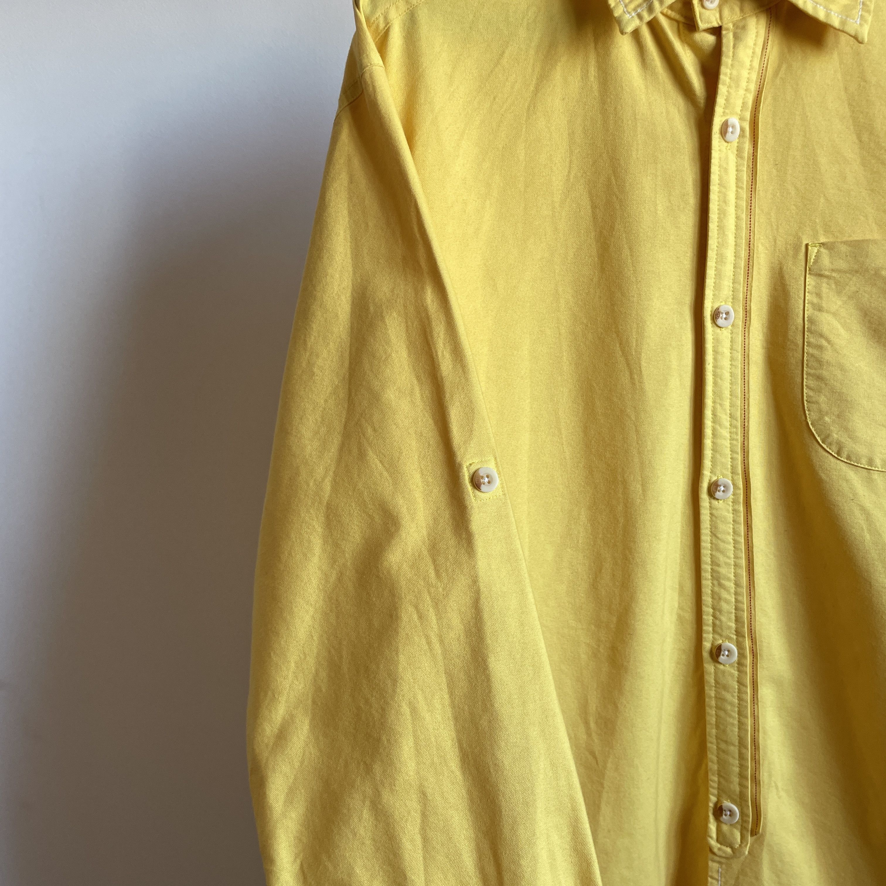 Evisu Evisu Japanese Yellow Selvedge Shirt Size L Size US L / EU 52-54 / 3 - 4 Thumbnail
