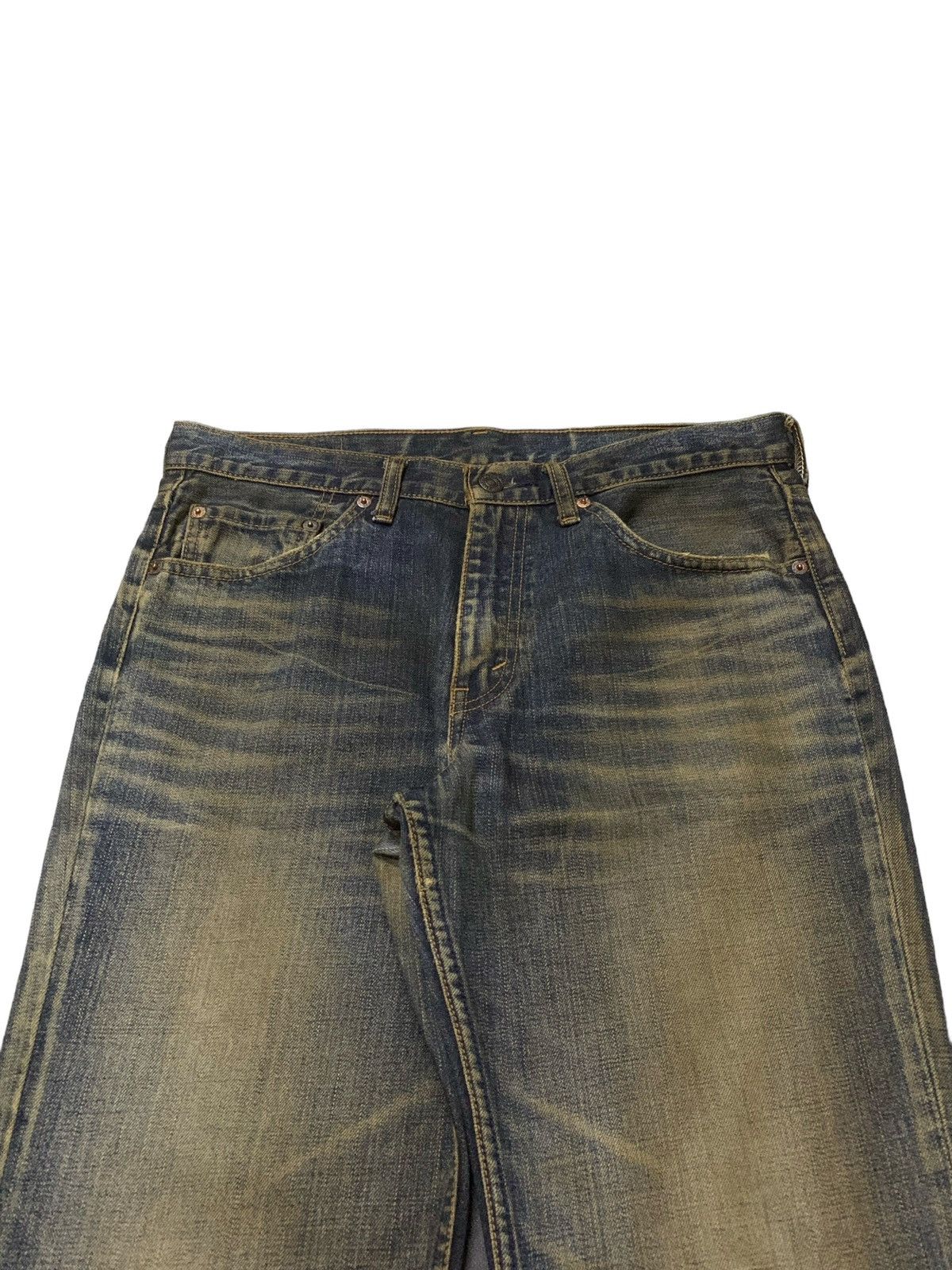 Levi's × Vintage Vintage Levis 517 - 03 Mud Wash Whiskers Flared Jeans Size US 32 / EU 48 - 6 Thumbnail