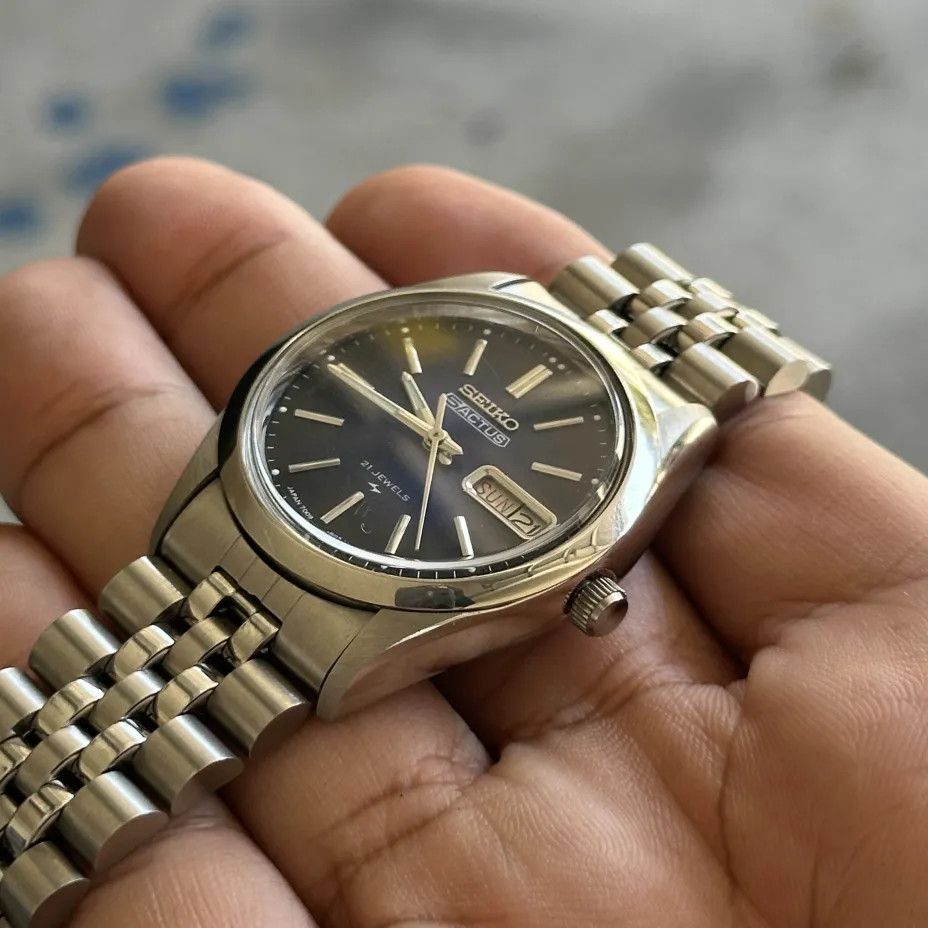 Seiko Vintage Seiko 5 Actus 21 Jewels Day Date Wrist Watch Size ONE SIZE - 3 Thumbnail