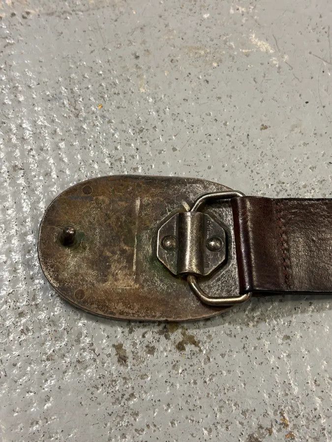 Armani Armani Brown Leather Tigers Buckle Belt Size ONE SIZE - 7 Thumbnail