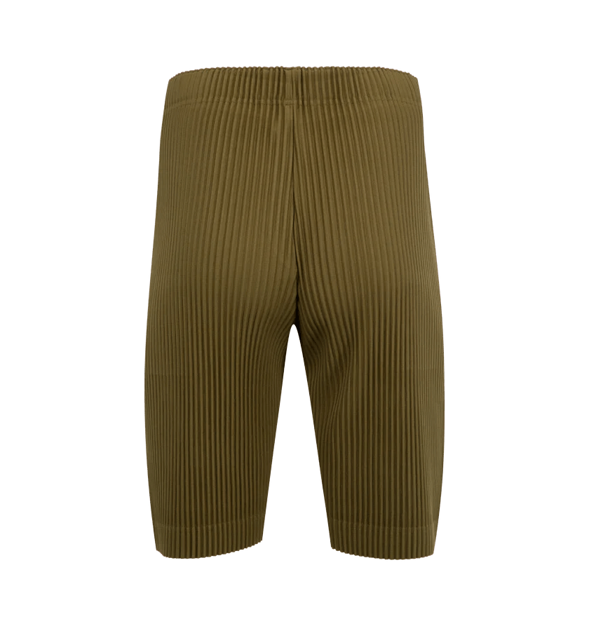 Issey Miyake o1h1sh11225 Color Pleats Shorts in Khaki Green Size US 30 / EU 46 - 2 Thumbnail