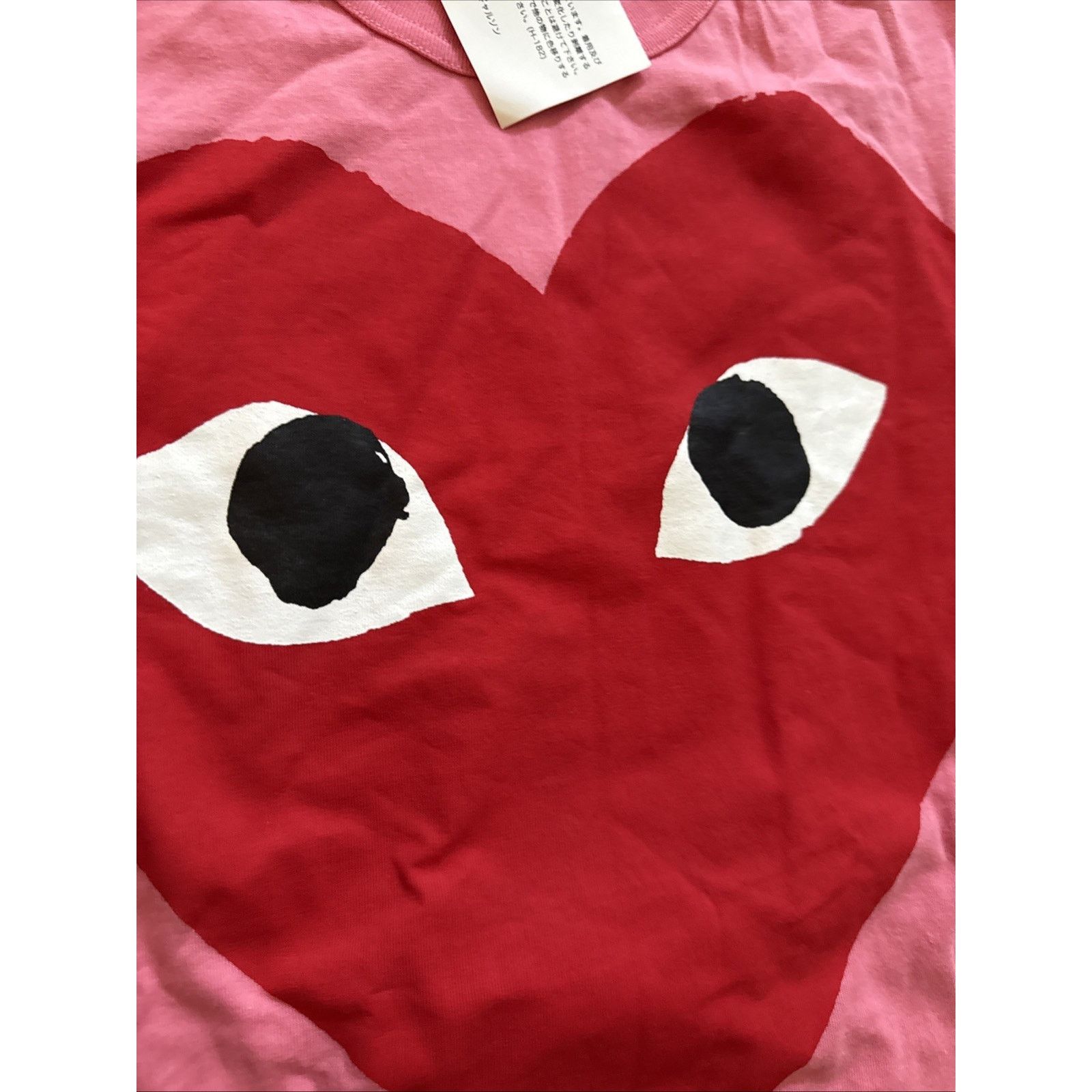 Comme des Garcons Comme Des Garcons CDG Play Red Heart Tee Pink Authentic Med Size US M / EU 48-50 / 2 - 1 Thumbnail