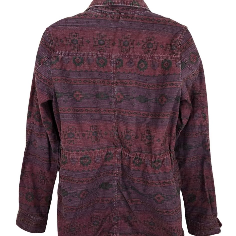 H&M VINTAGE Southwestern Aztec Field Jacket Womens Size 12 Purple Southwest All Over Print Size XL / US 12-14 / IT 48-50 - 4 Thumbnail