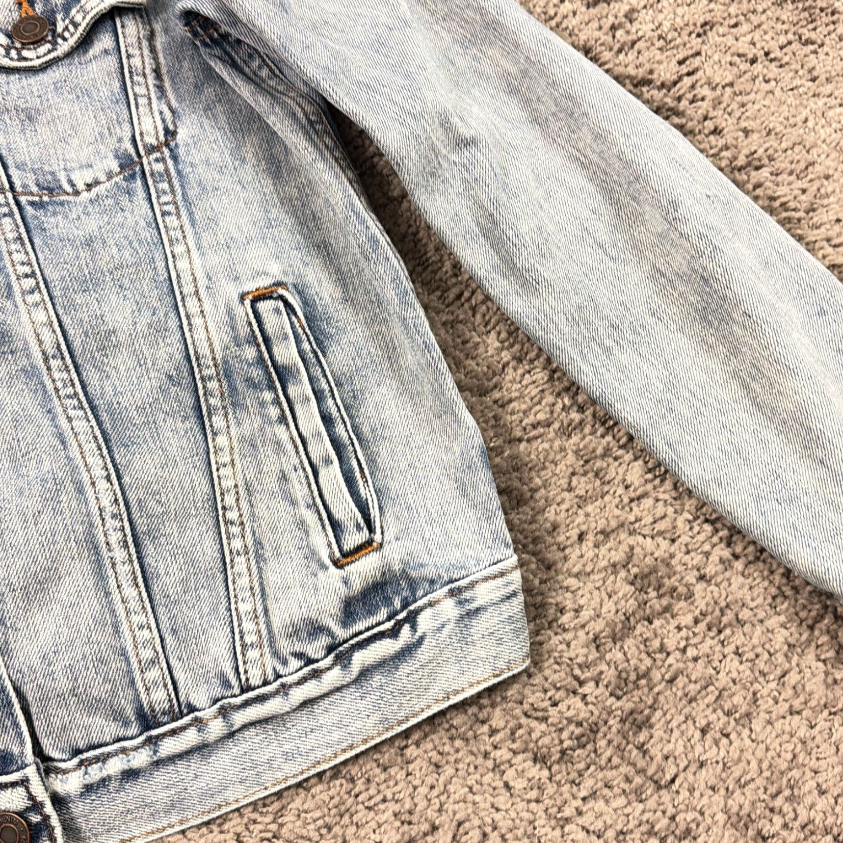Gap VINTAGE Gap Jacket Womens S Blue Denim Light Wash Trucker 100% Cotton Casual Size S / US 4 / IT 40 - 3 Thumbnail