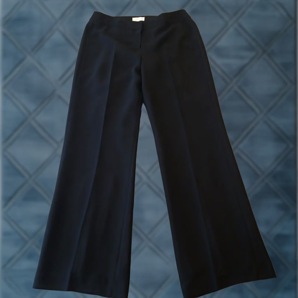 Jones New York Jones New York Dress Pants Womens Size 10 Black Bootcut 32x31.5 Mid Rise Lined Pants Womens Menswear Fit Size 32" / US 10 / IT 46 - 1 Thumbnail