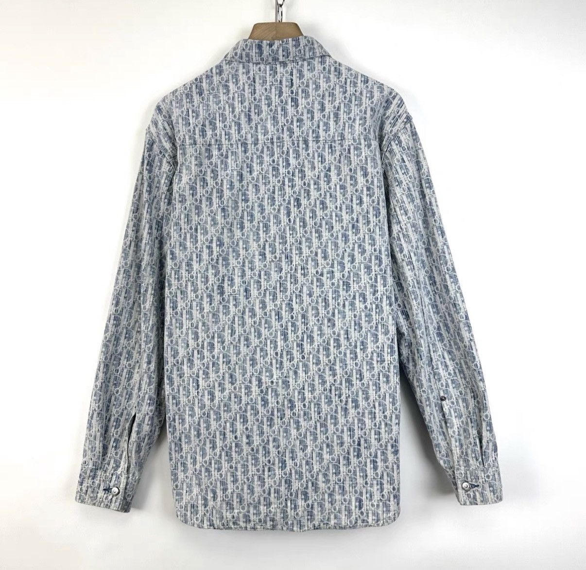 Dior DIOR Men's Oblique Full Logo Denim Jacket K12 Size US XXS / EU 40 - 2 Thumbnail