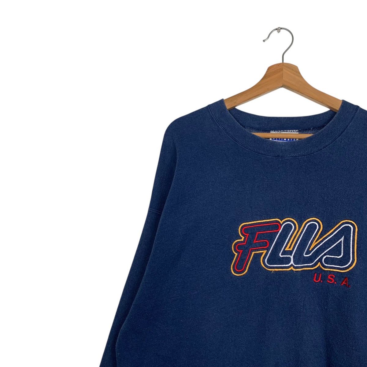 Fila Vintage FILA Embroidery Big Logo Hanes Sweatshirt #1712-C76 Size US L / EU 52-54 / 3 - 6 Thumbnail
