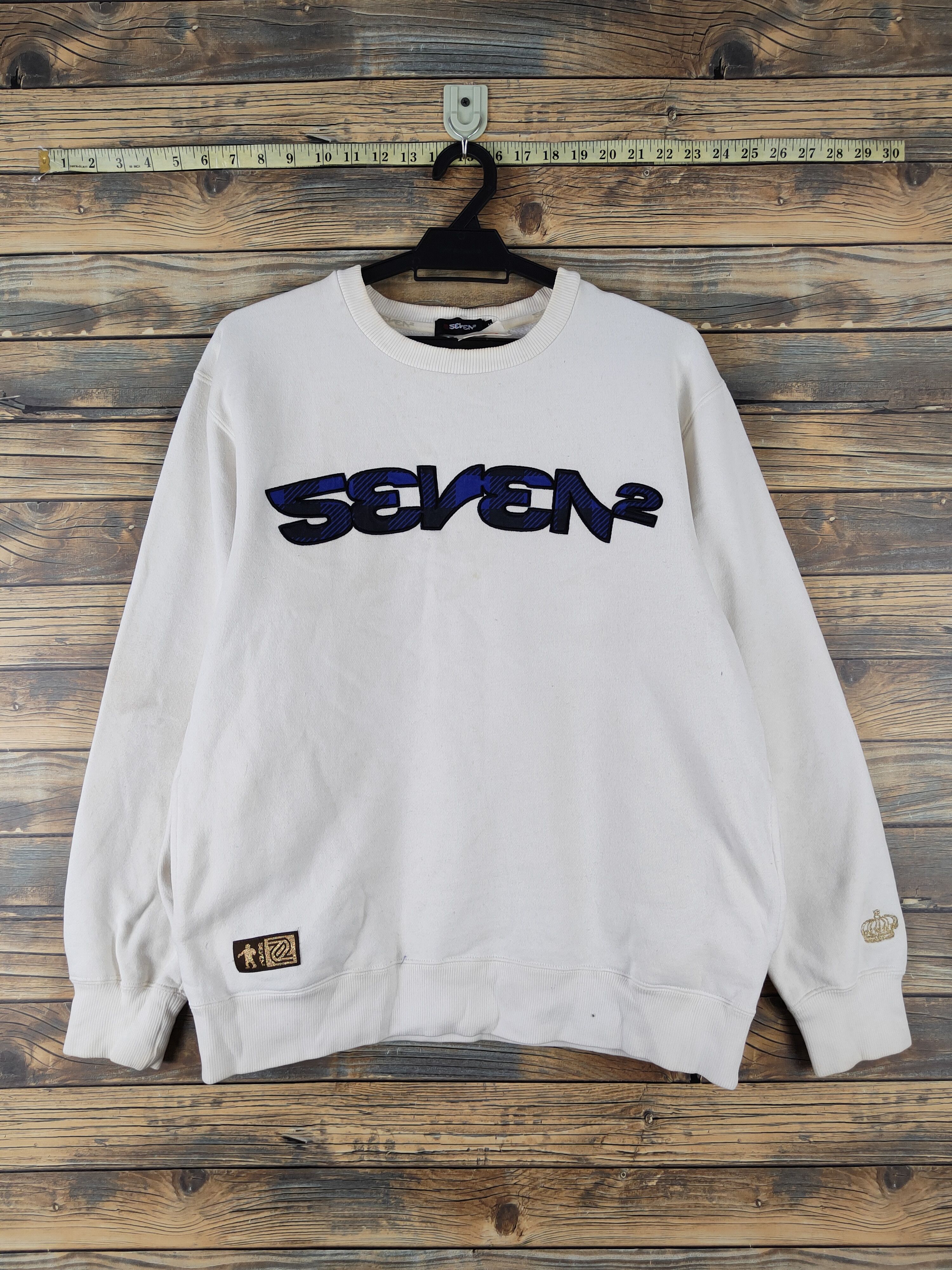 Japanese Brand × Vintage DL Seven² White Sweatshirts #429 Size US M / EU 48-50 / 2 - 1 Thumbnail